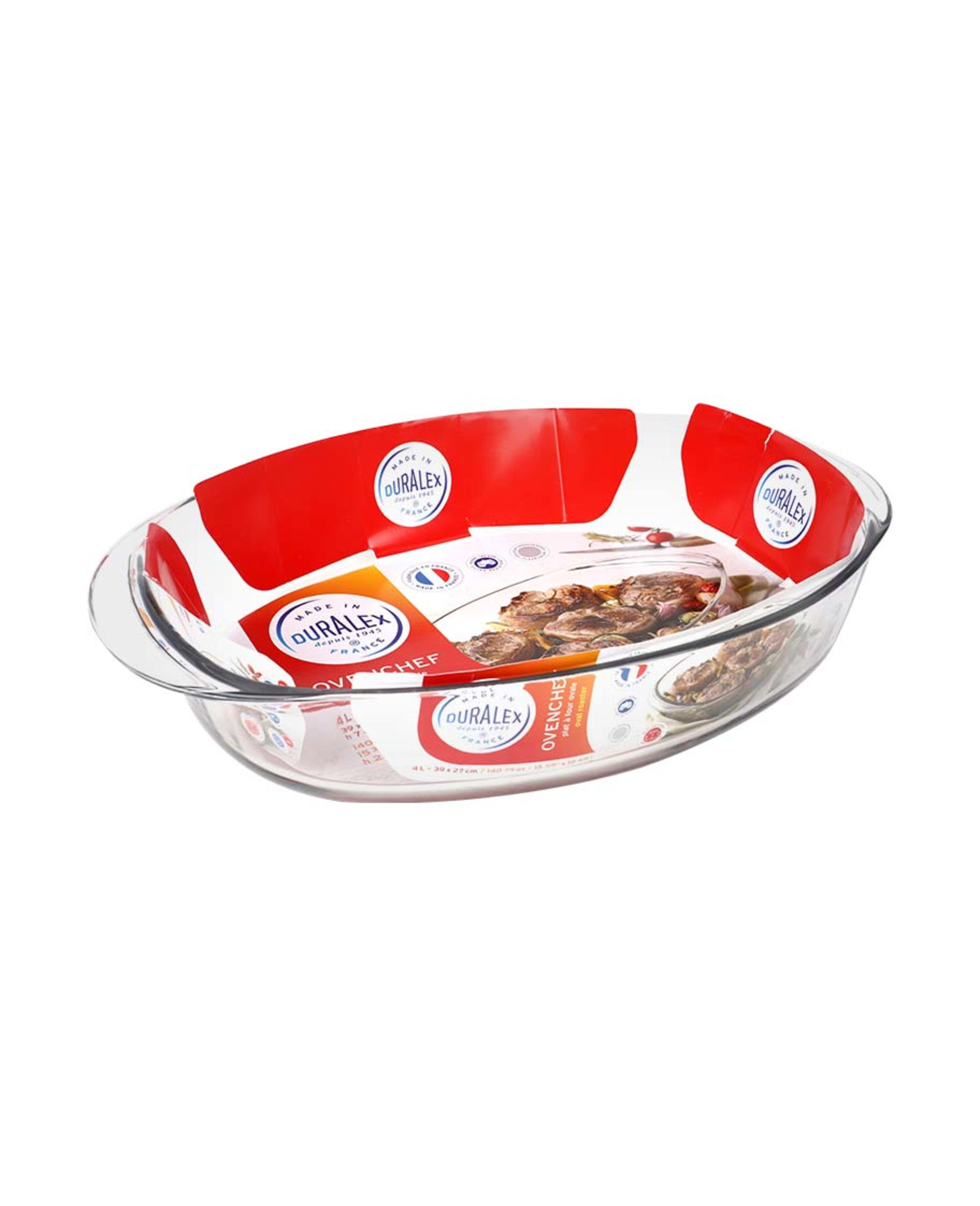 Duralex Ovenchef Clear Oval Roaster 39cm #dur-oc005 - image 2