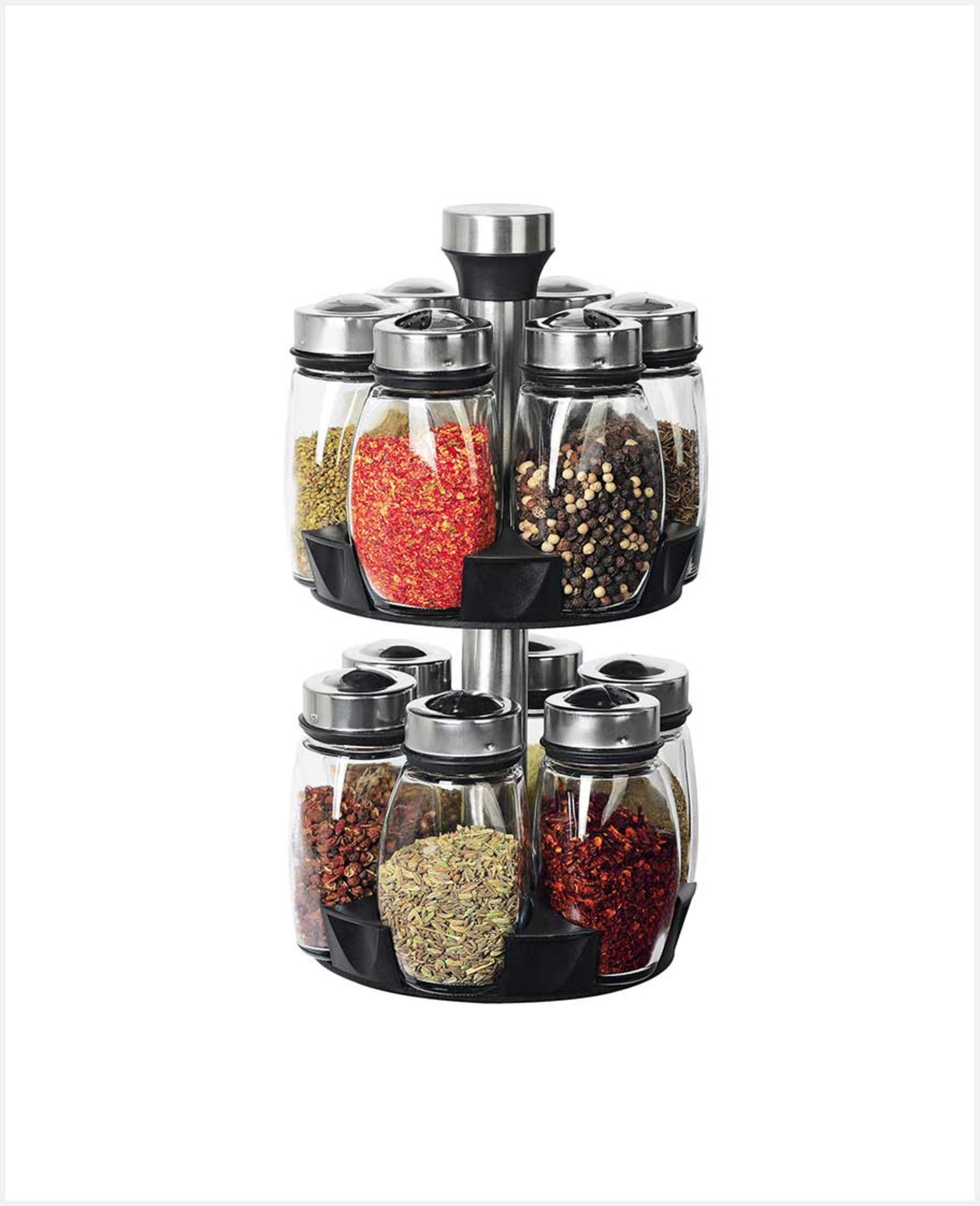 Royal Blue Spice Jar with Rotating Rack 12pcs Ryb H3165 12 - image 2