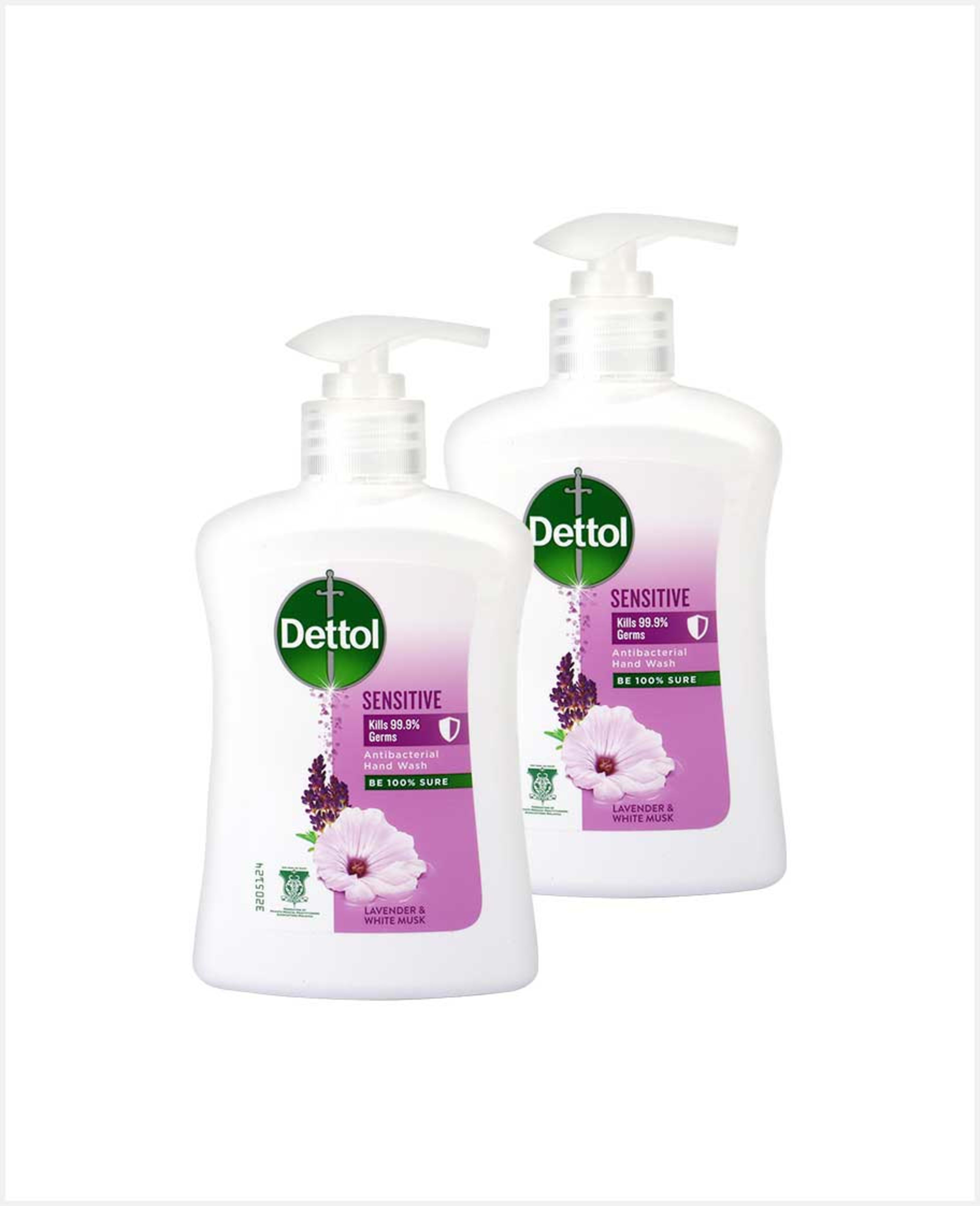 Dettol Sensitive Handwash Lavender and Musk 2sx250gm @25% Off