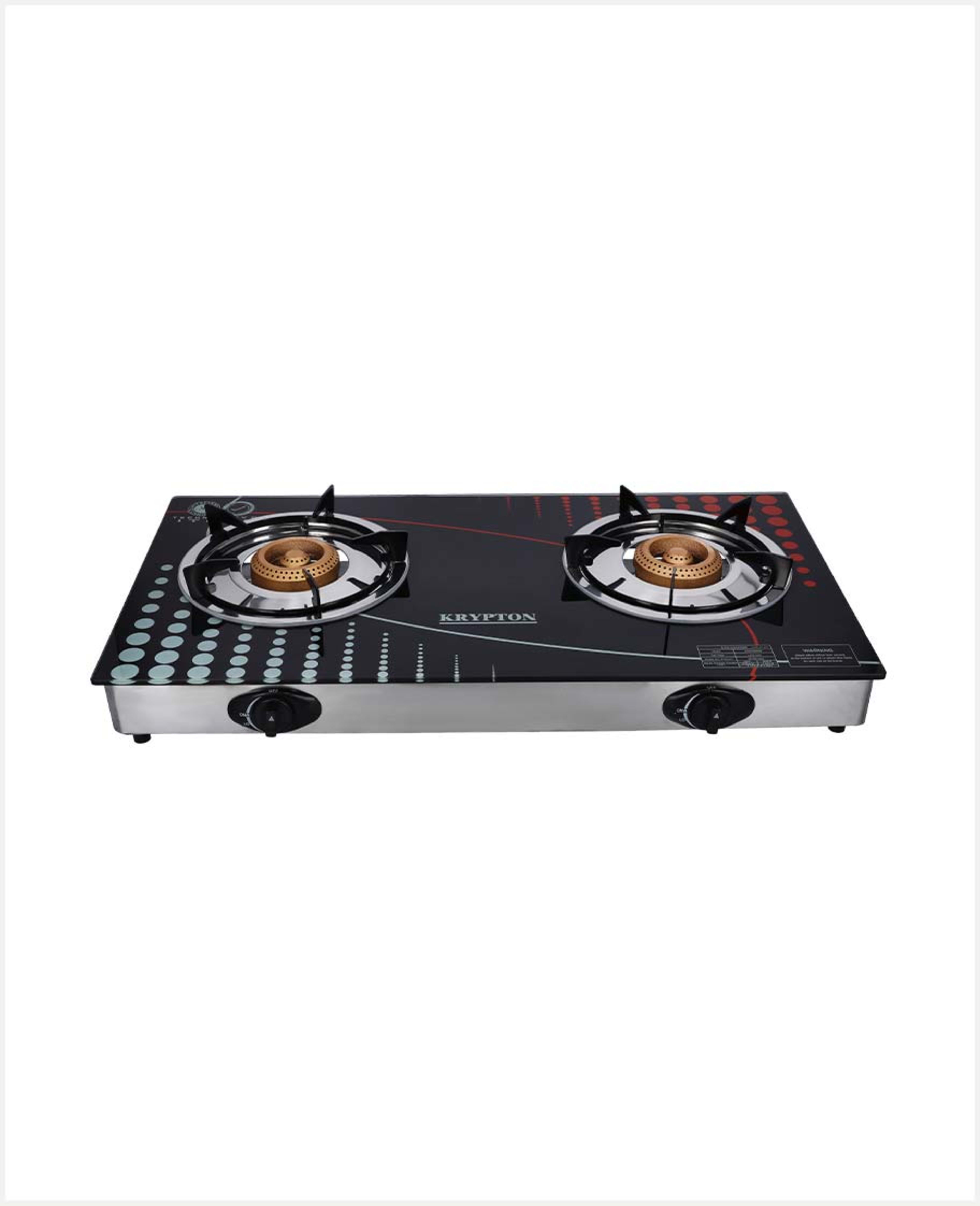 Krypton Double Glass Burner/brass India Kngc6002