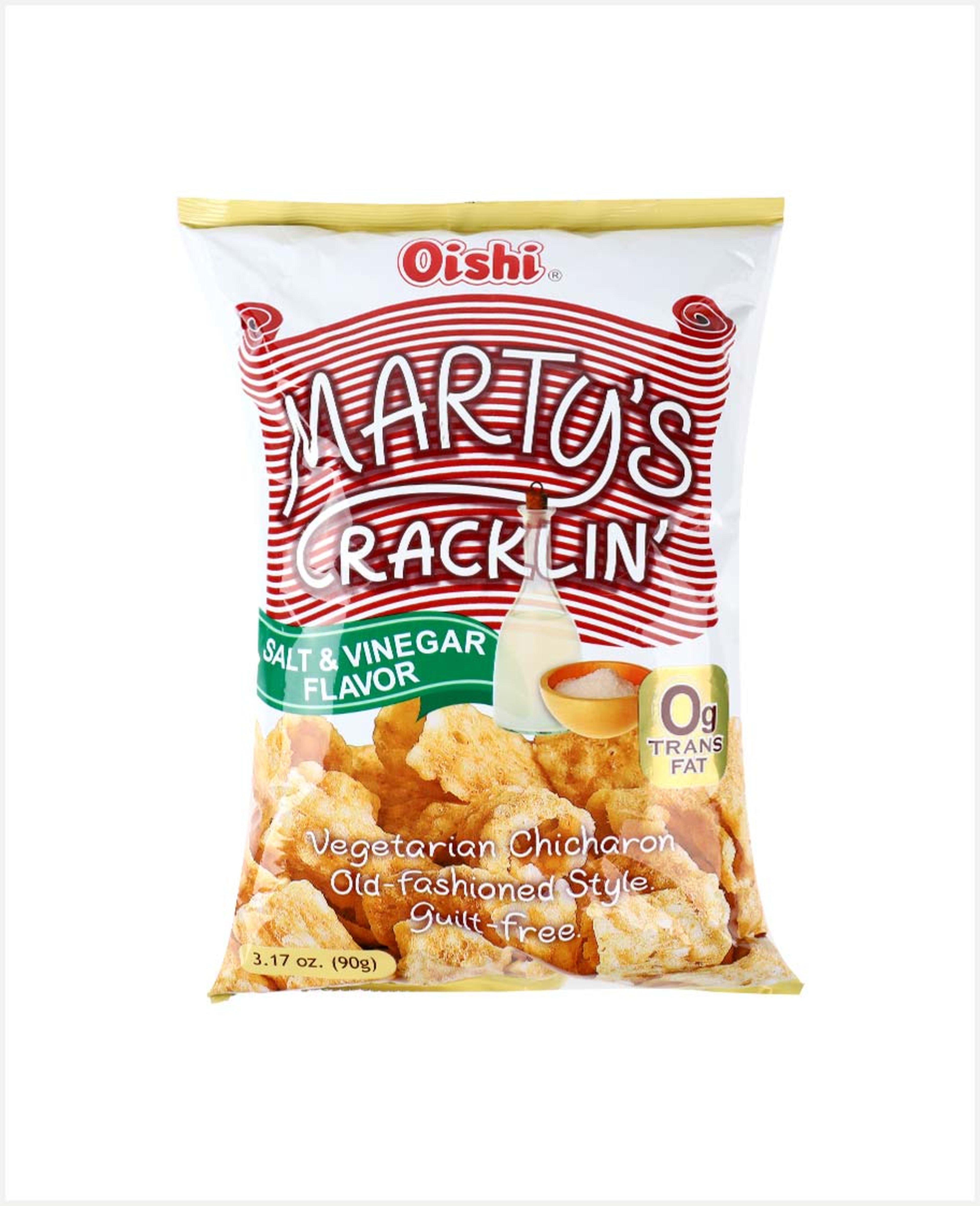 Oishi Marty's Cracklin' Salt & Vinegar 90gm