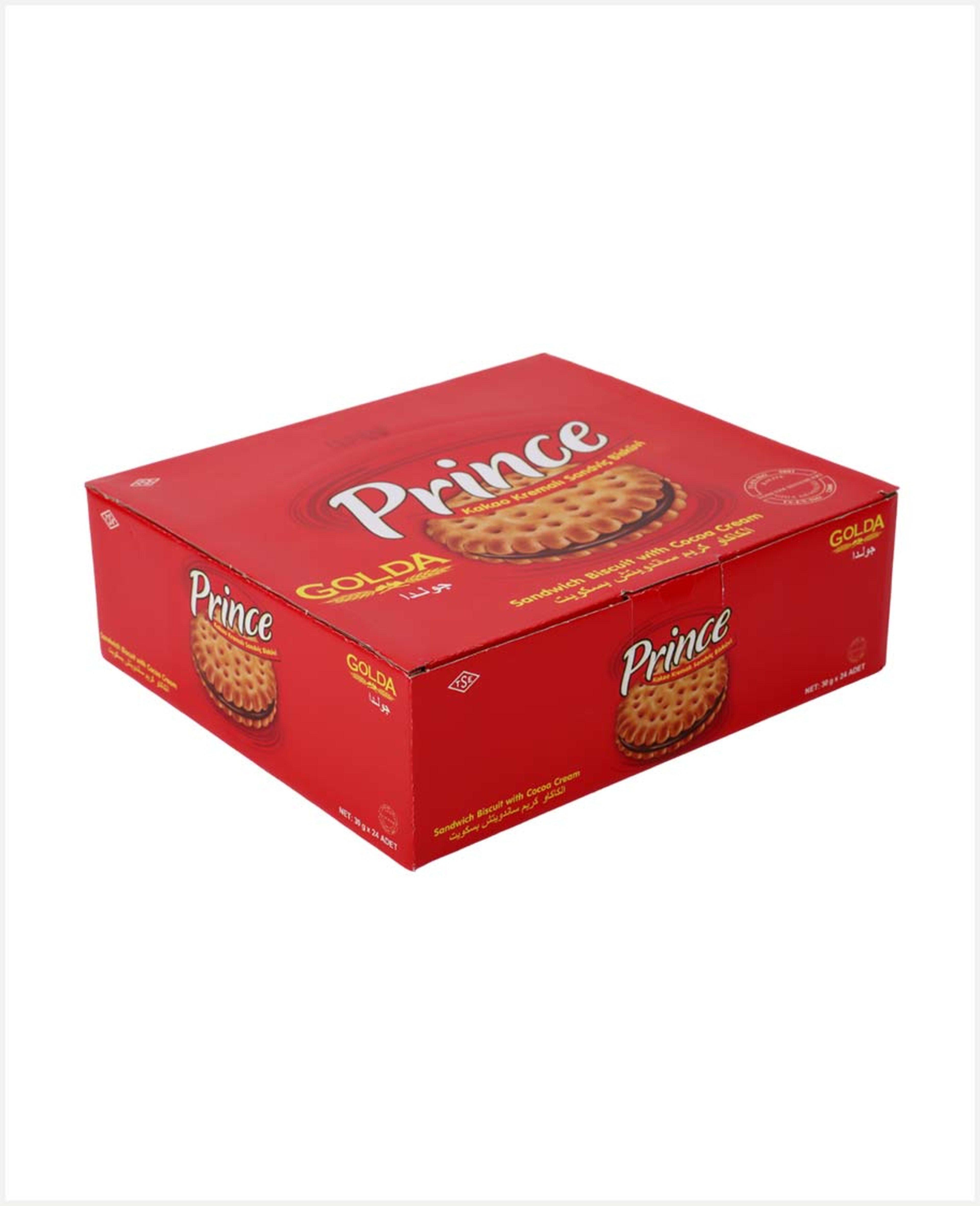 Golda Prince Sandwich Biscuit with Cocoa Cream 30gm