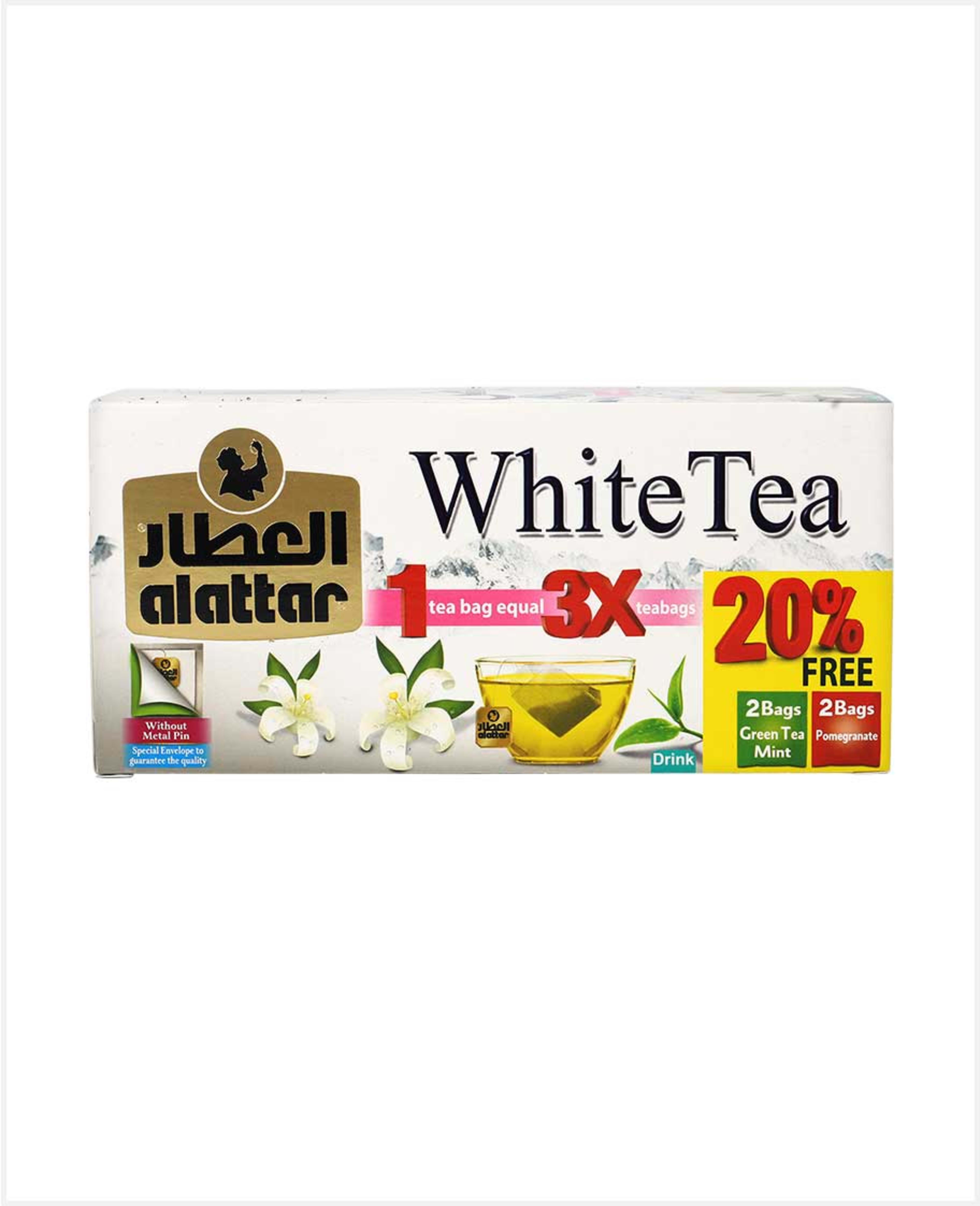 Alattar White Tea Bags 24pcs 36gm - image 2