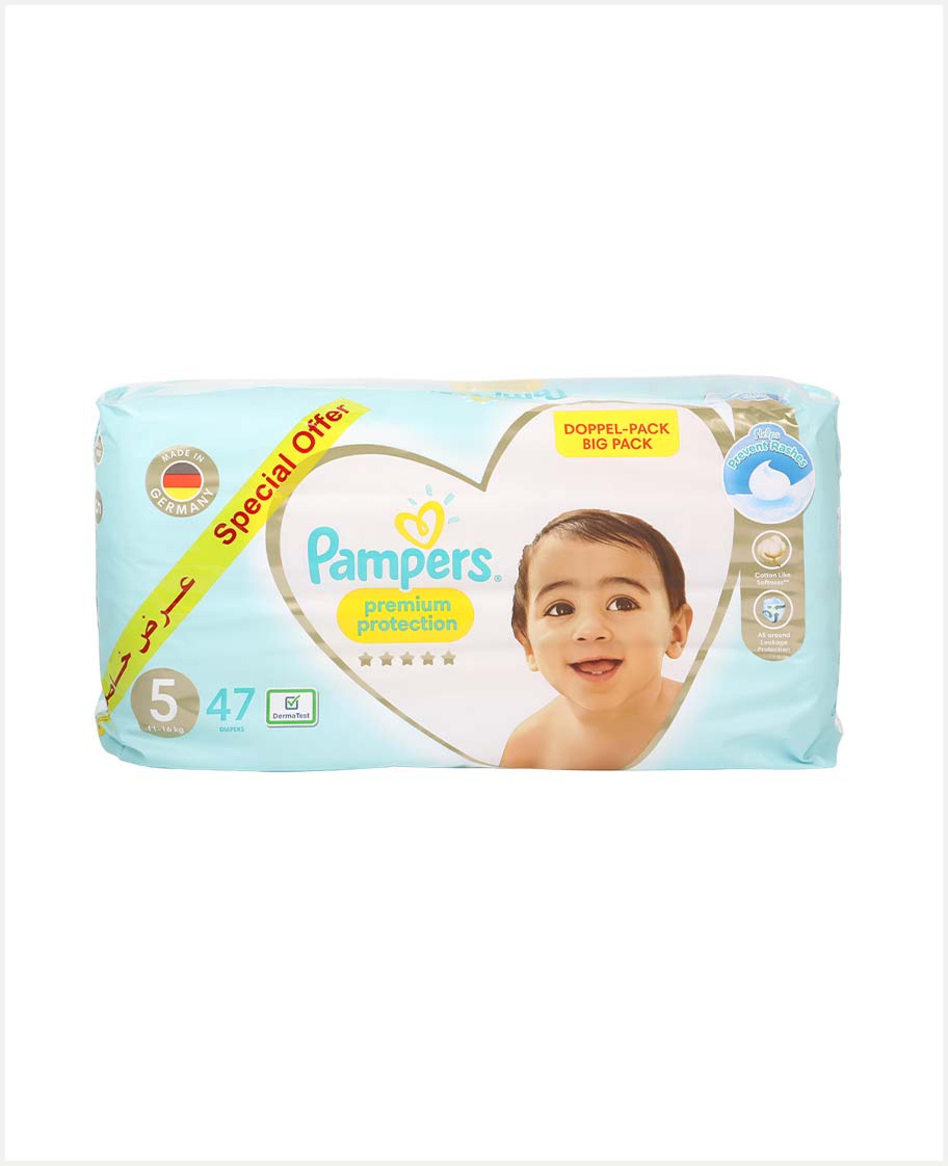 Pampers Premium Protection Diaper 11-16kg #5 47pcs Offer