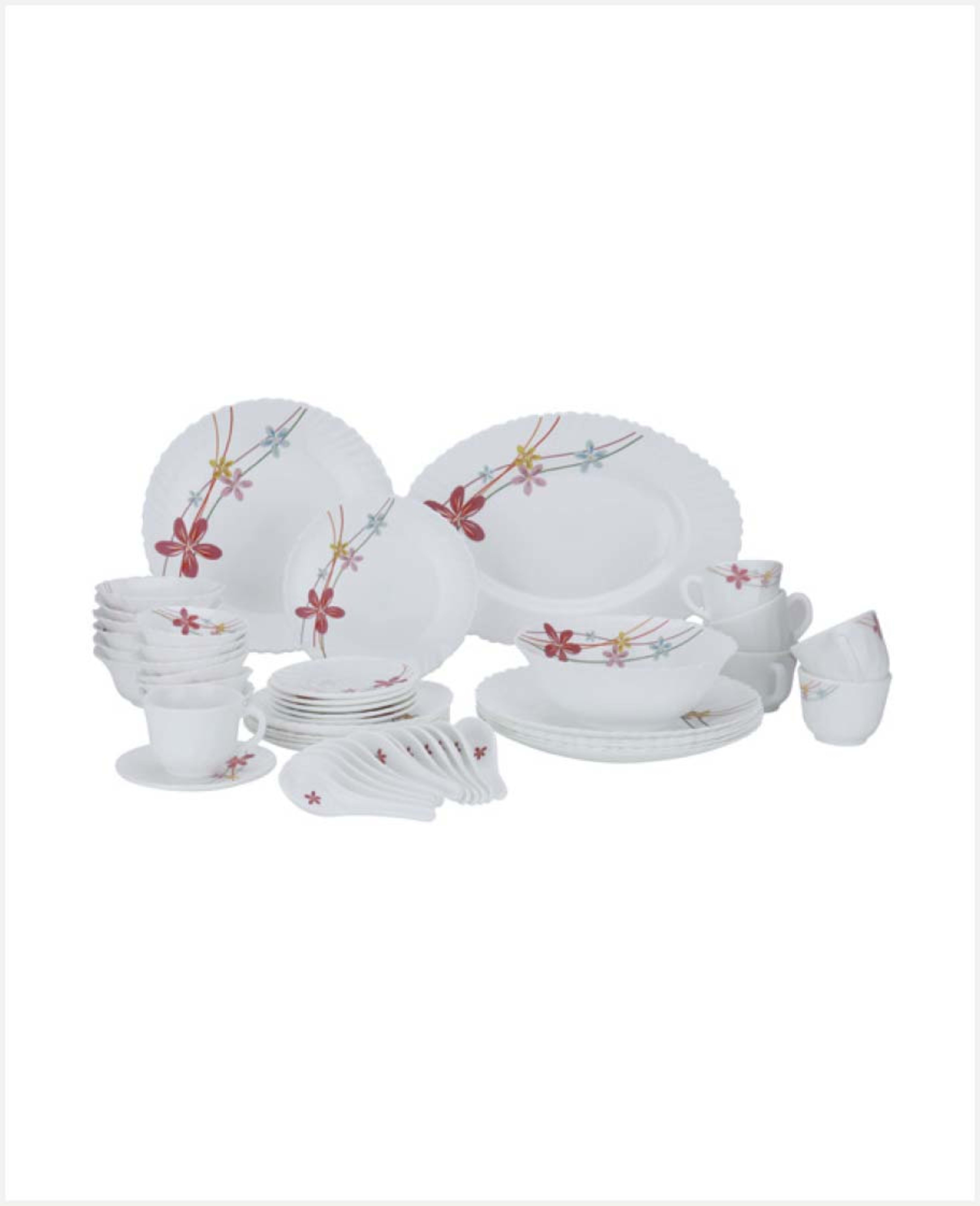 Royalford Opalware Dinner Set Assorted 50pcs Rf10200 - image 2