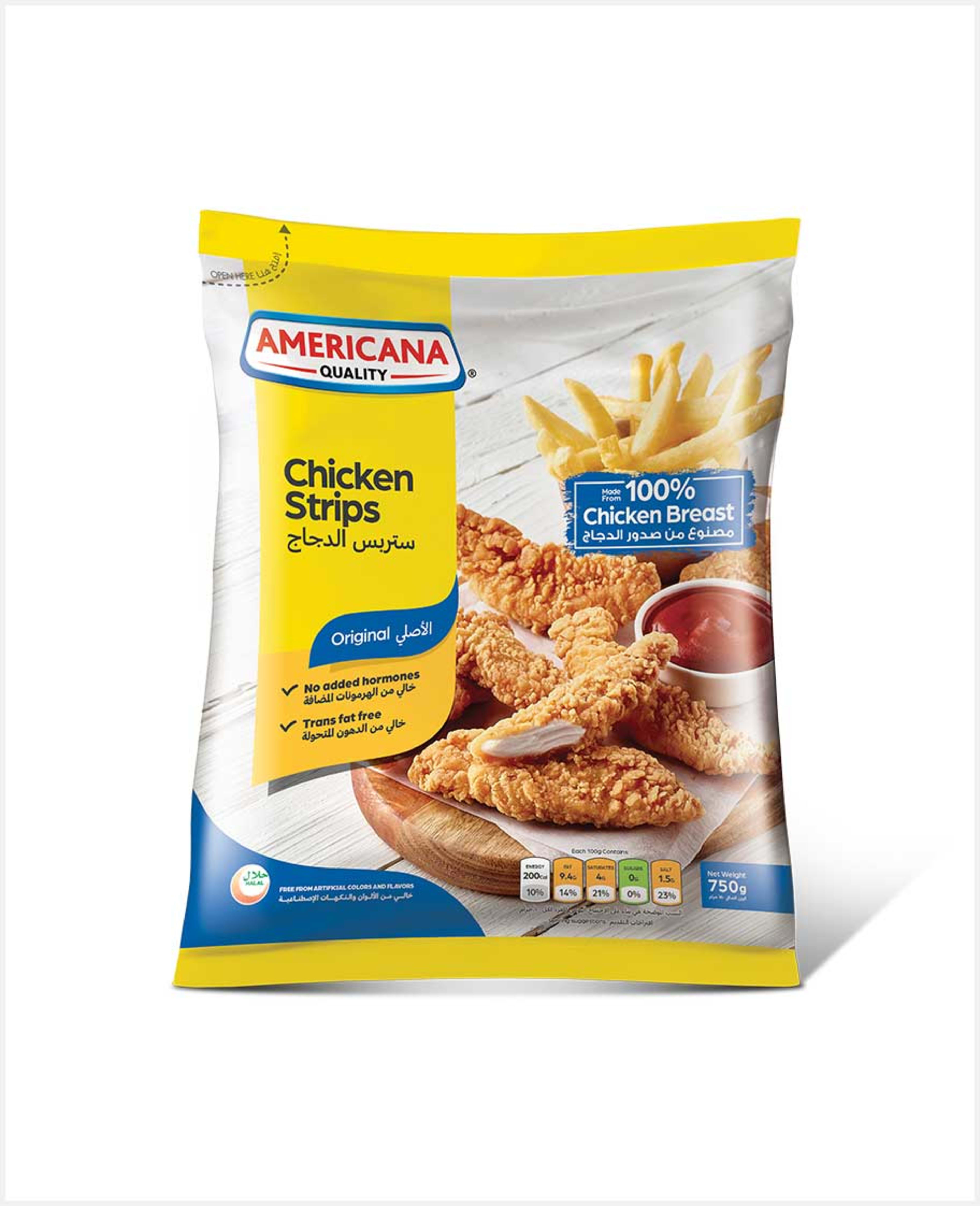 Americana Chicken Strips Plain 750gm Promo - image 2