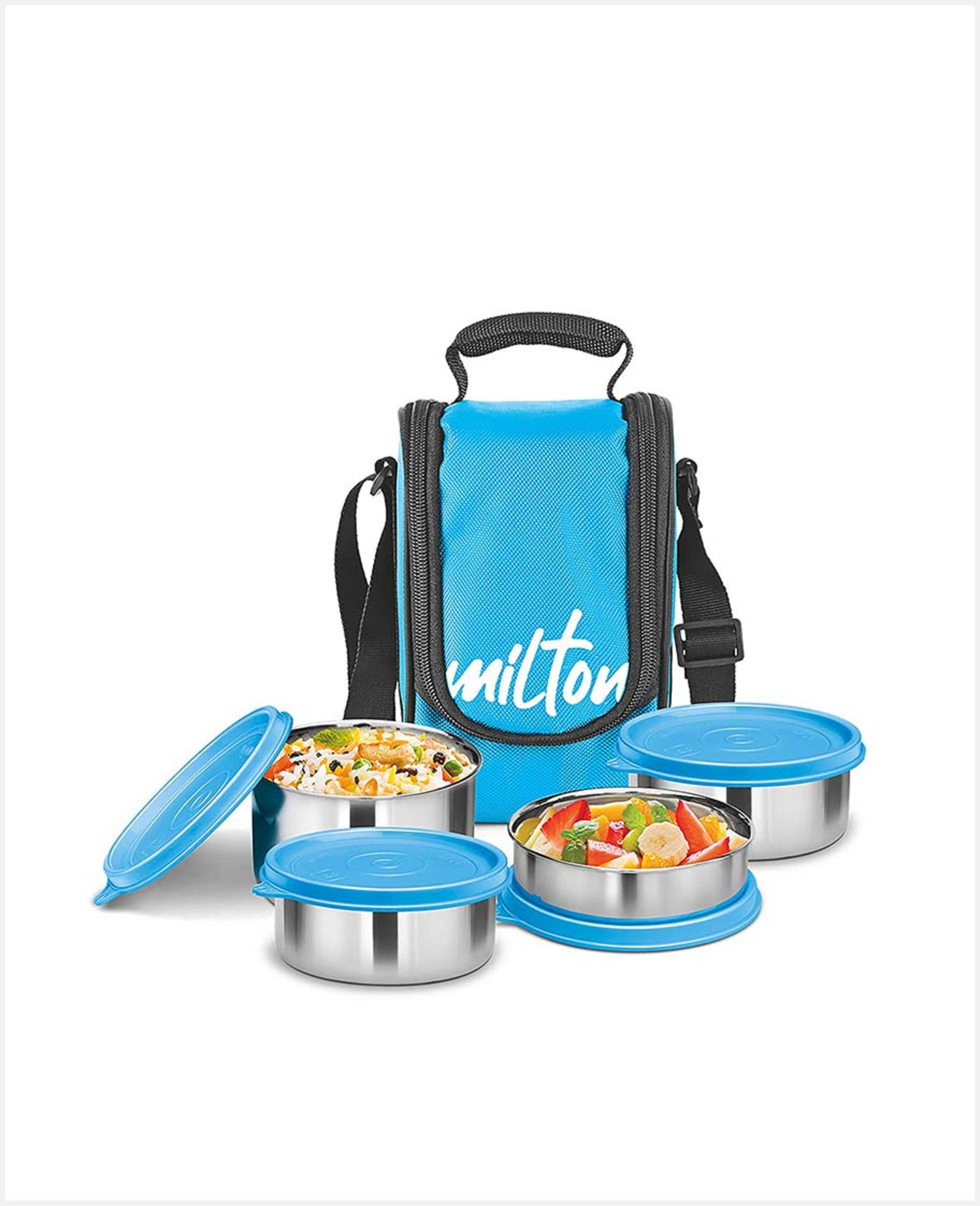 Milton Bts3 Tasty 4 S/s Containr W/lunch Bag Cyan Mt_tss4_cy