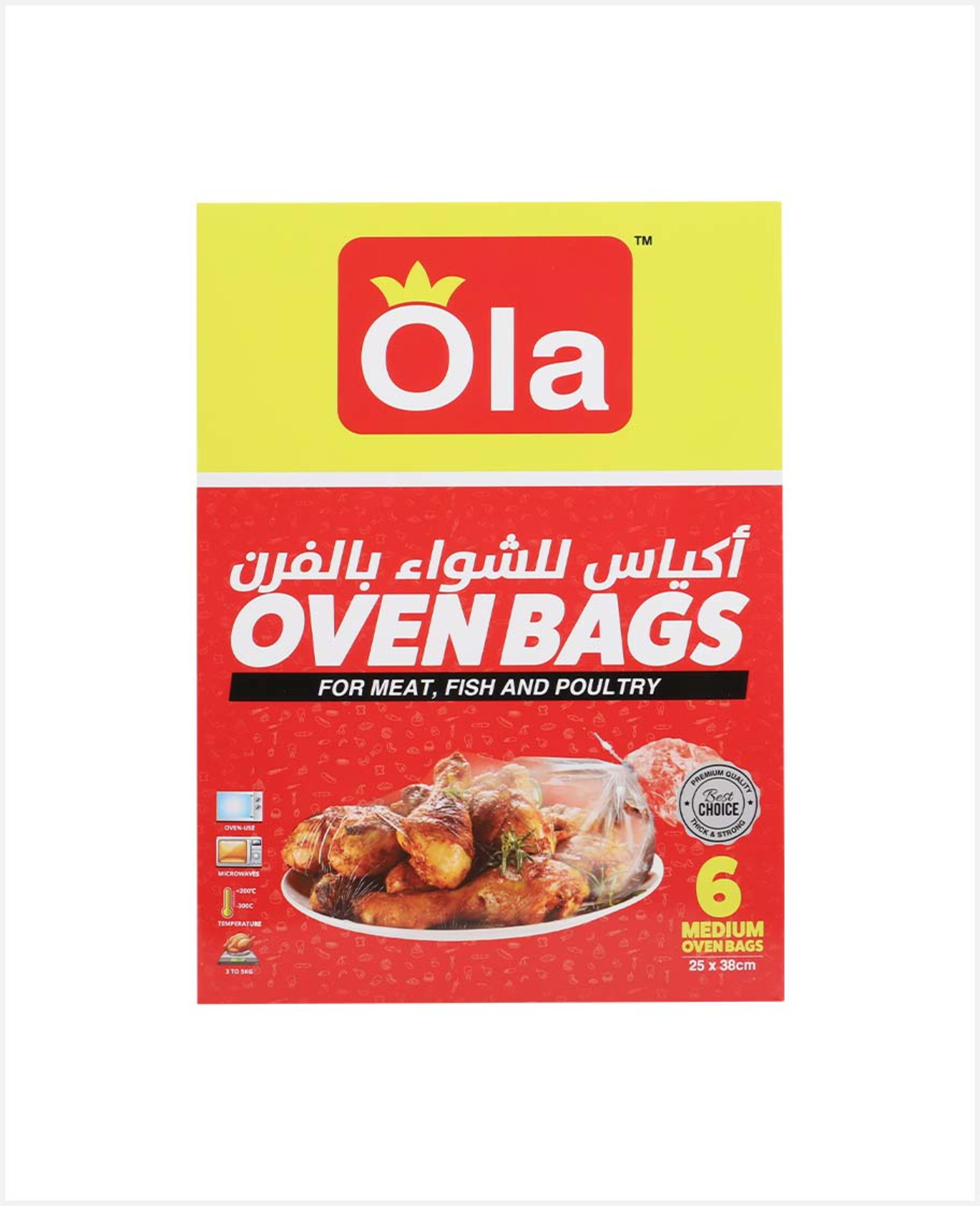 Ola Oven Bags Medium 25x38cm 6pcs