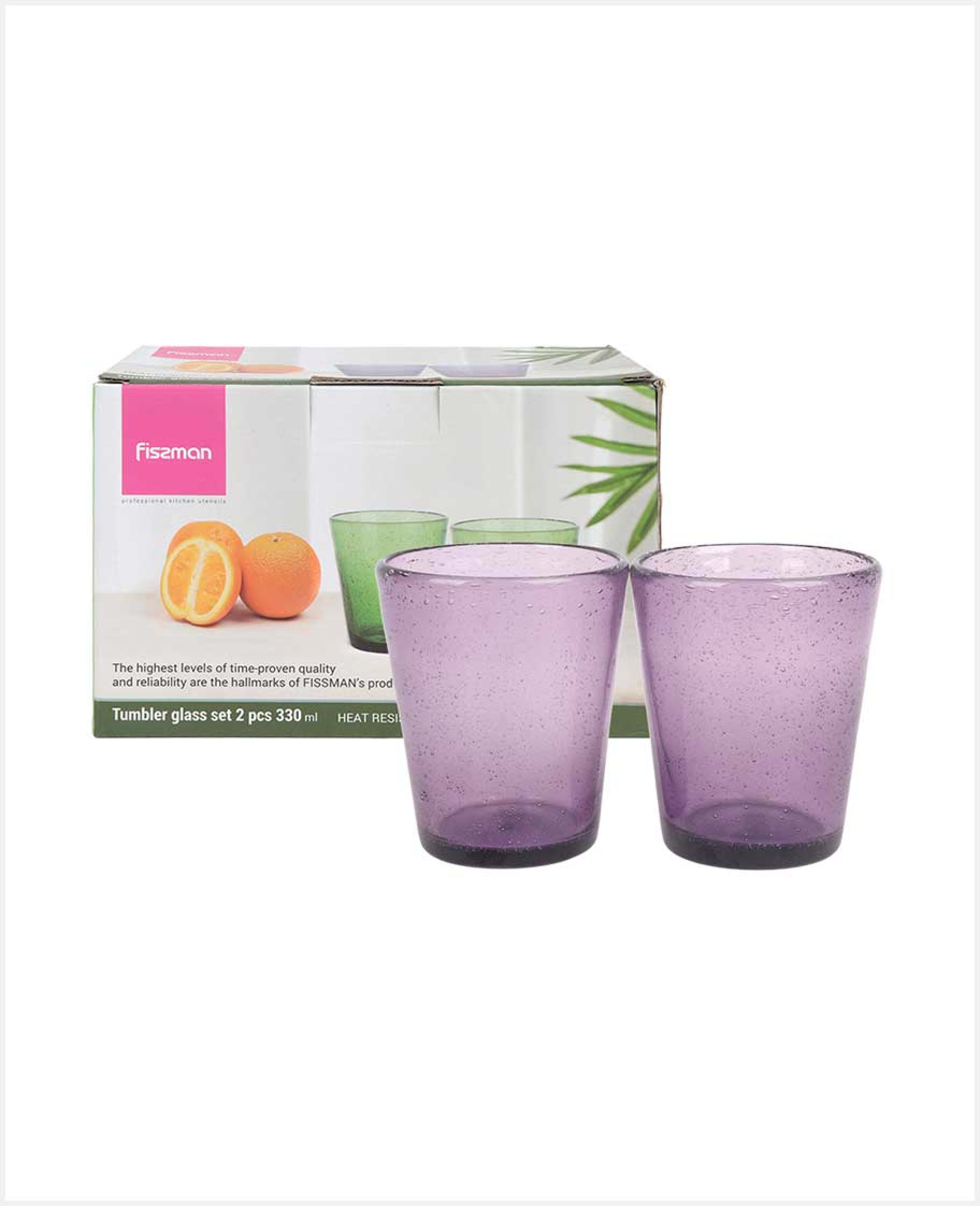 Fissman S3d2 Tumbler Glasses Set of 2 330ml 19012