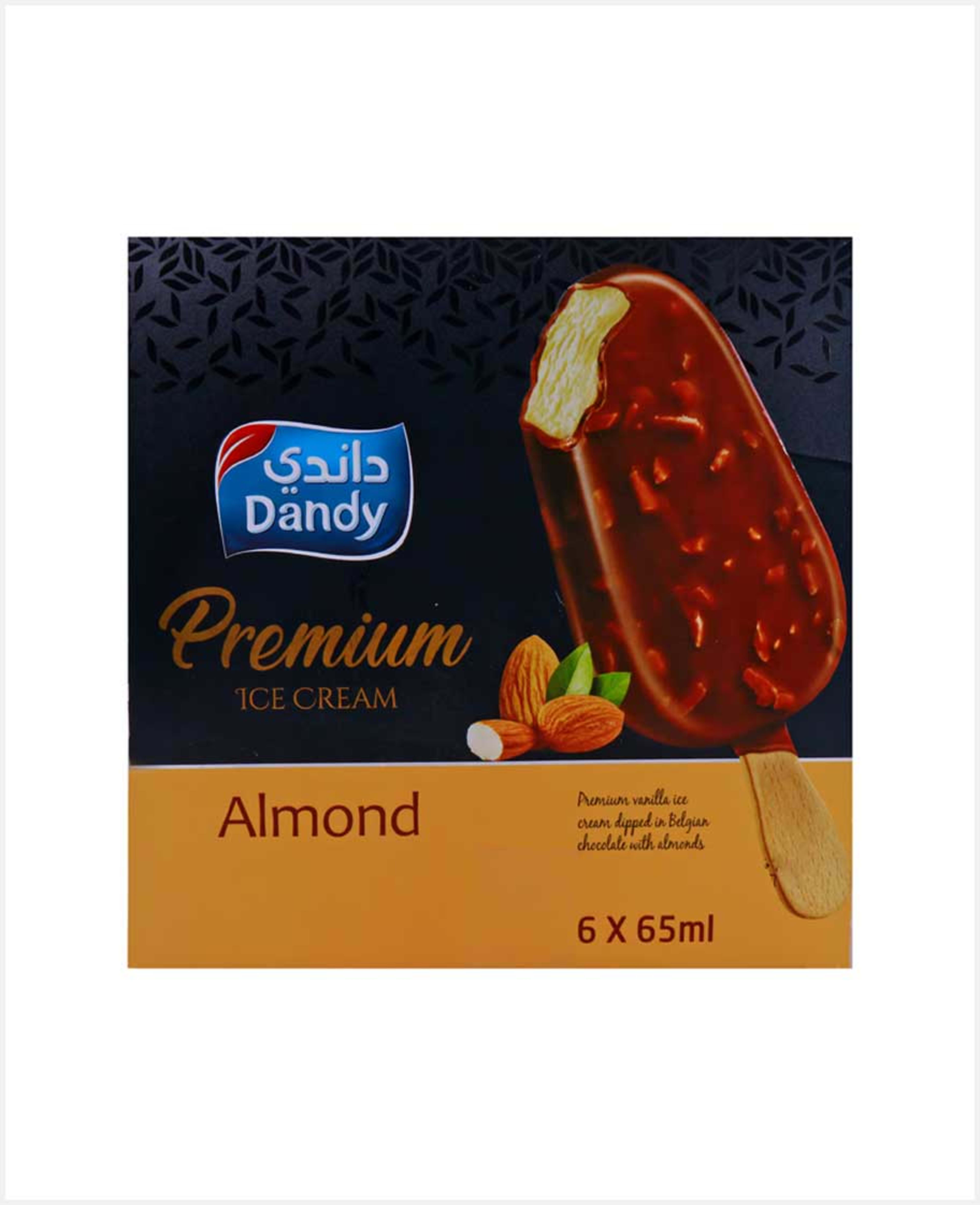 Dandy Ice Cream Premium Almond Stick 6sx65ml