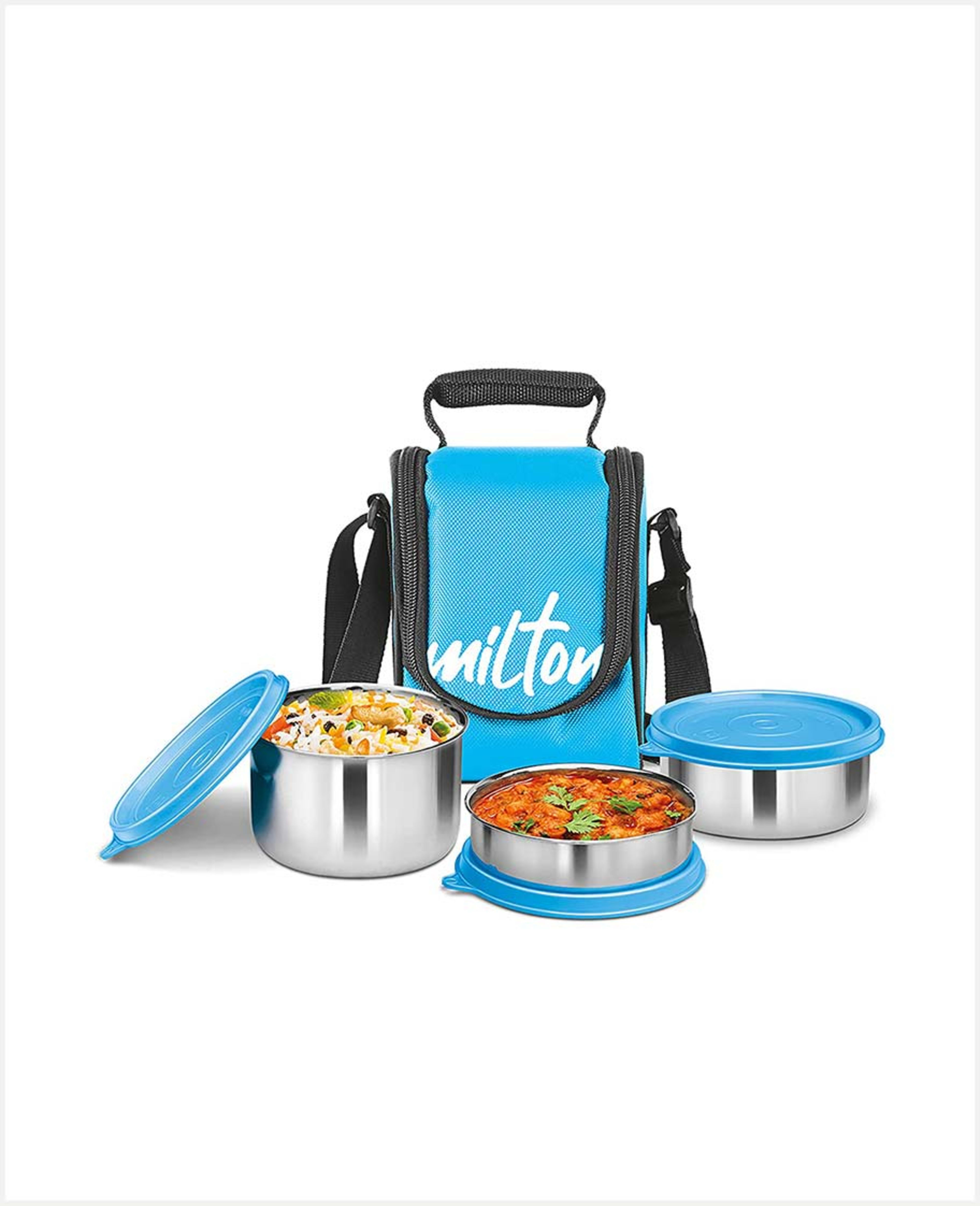 Milton Bts3 Tasty 3 S/s Container W/lunchbag Cyan Mt_tss3_cy