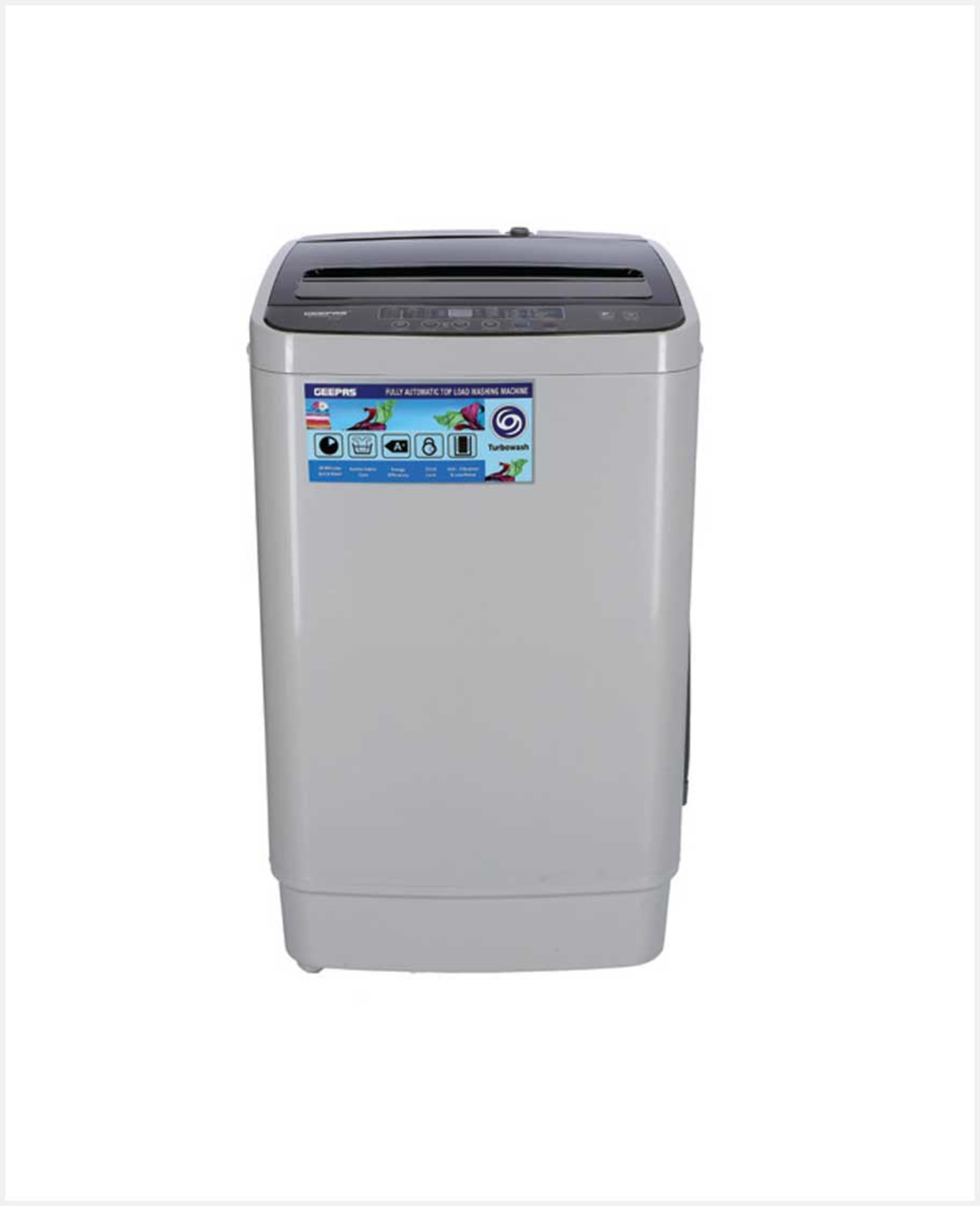 Geepas Fully Auto Washing Machine Top Load 6kg Gfwm6800lcq