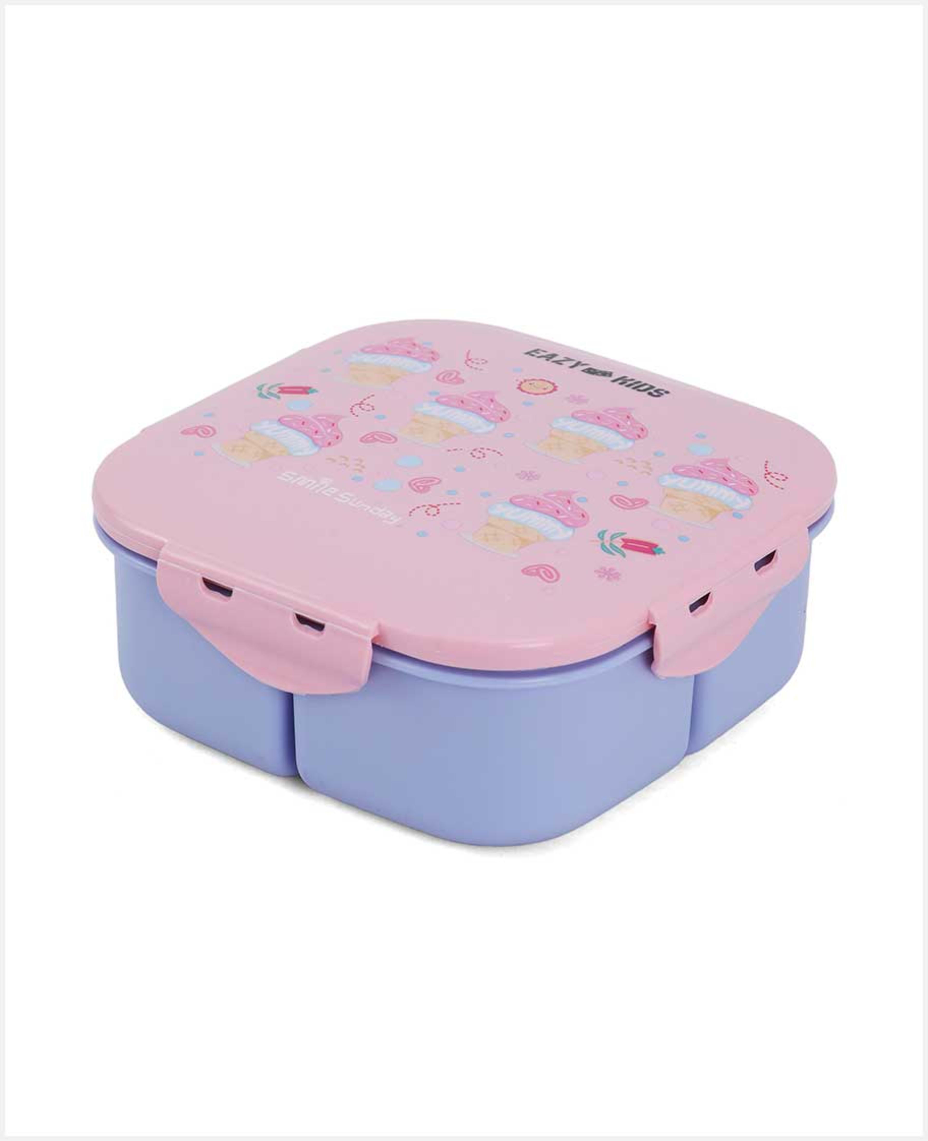 Eazy Kids Bts3 Square Bento Lunchbx Icecrm Pink Ez_sslb_icpi