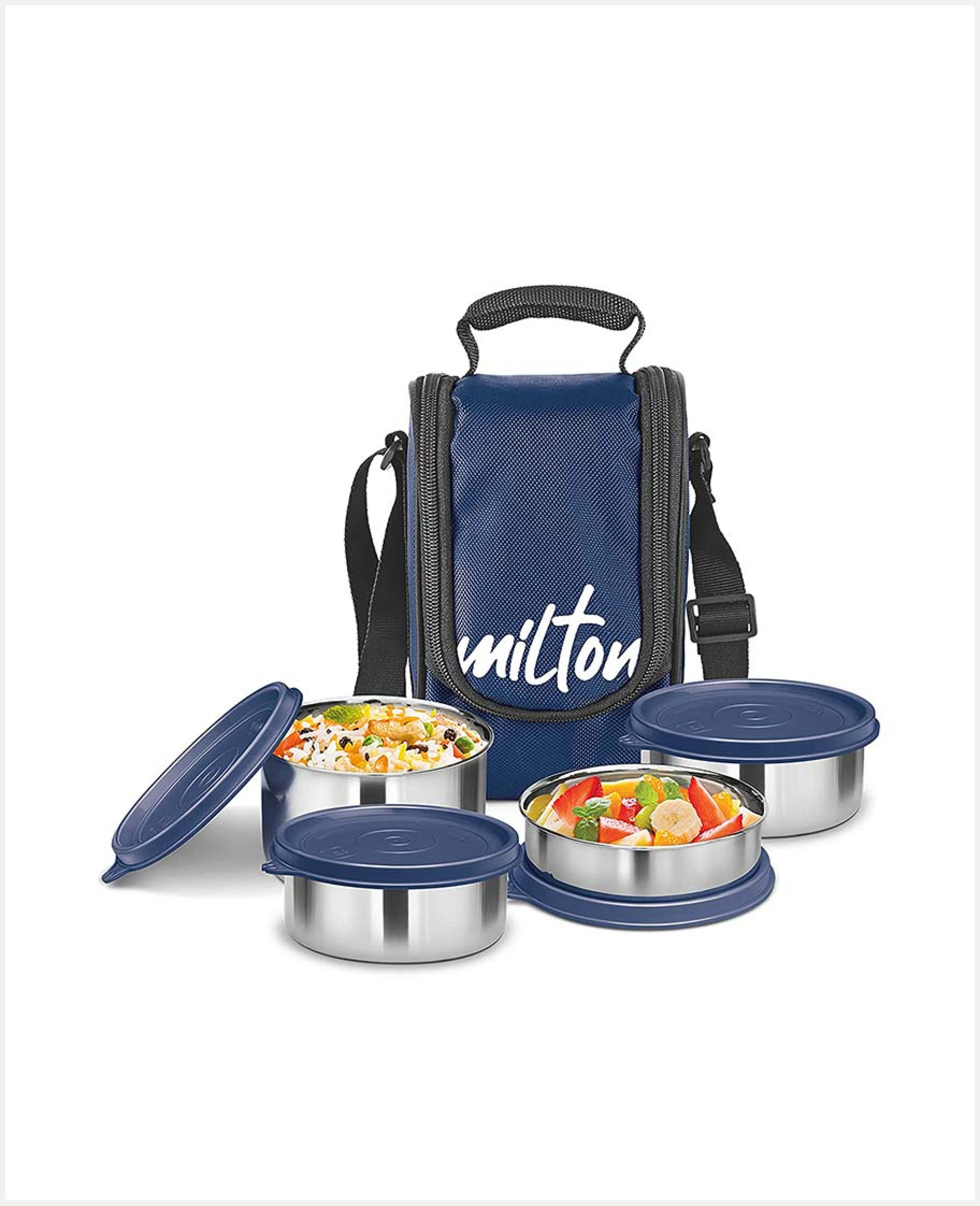 Milton Bts3 Tasty 4 S/s Container W/lunch Bag Blu Mt_tss4_bu