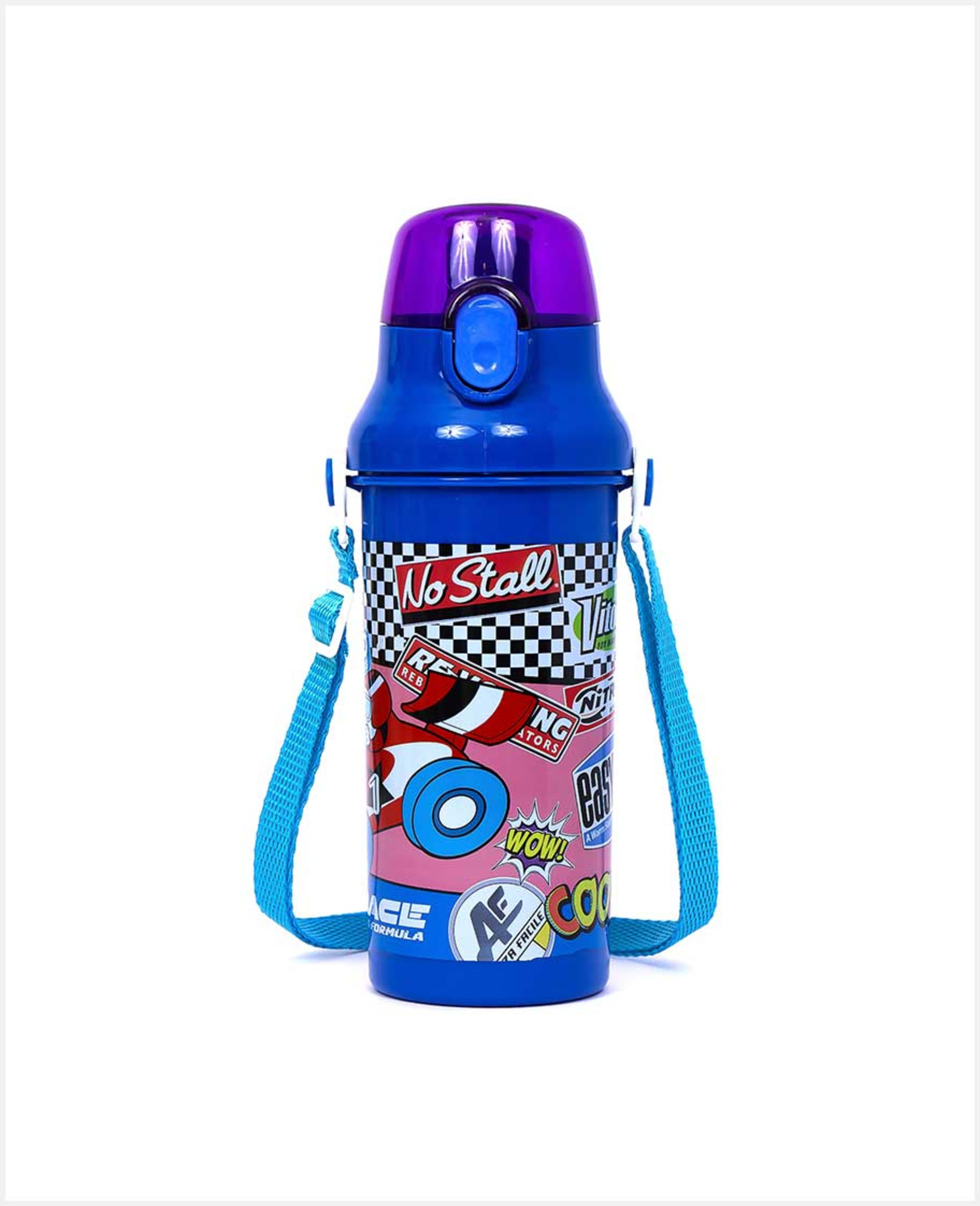 Eazy Kids Bts3 Water Bottle 600ml Blue Ez_wb05_600bu