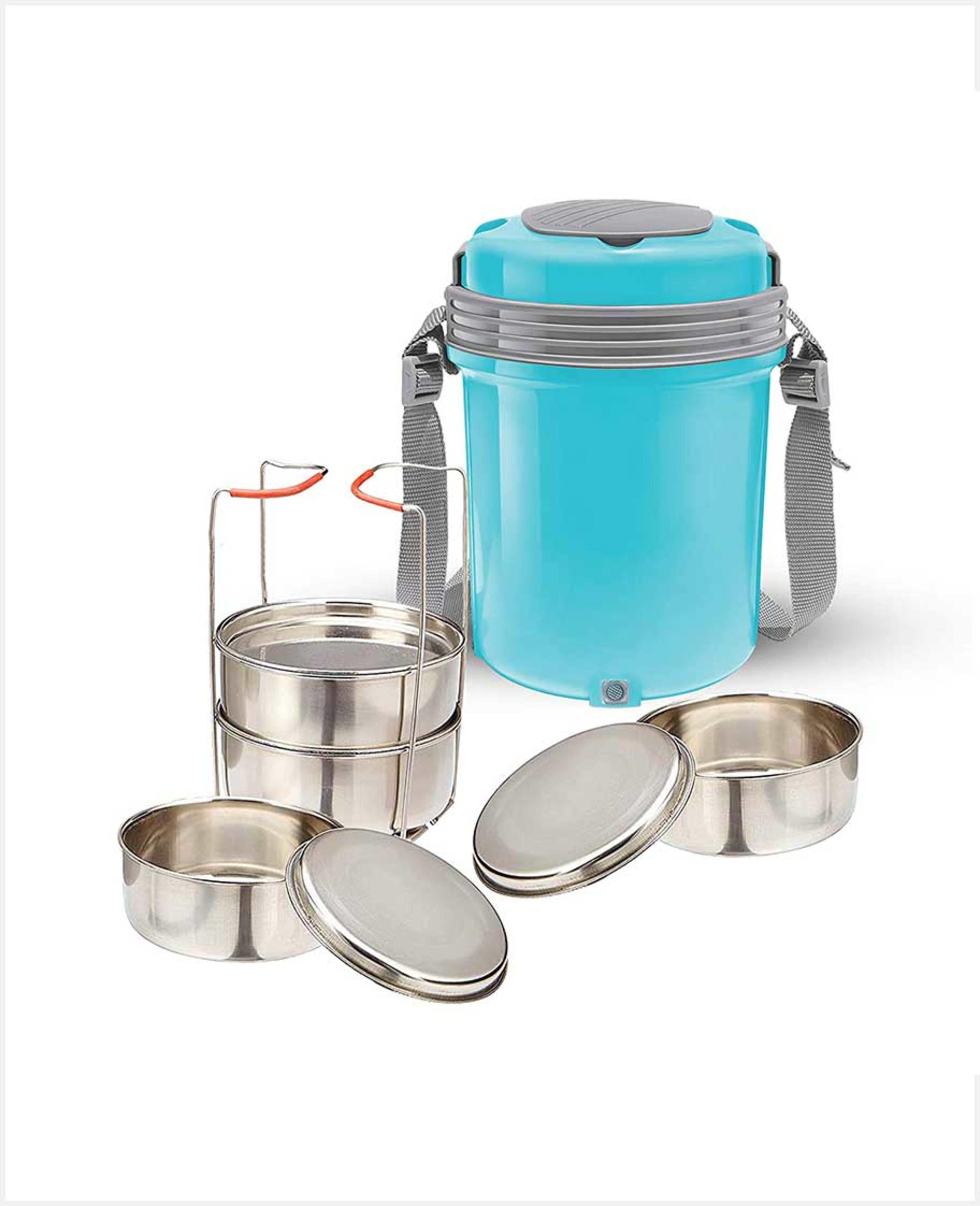 Milton Bts3 Electron S/s Tiffin Box Set Blue 1440ml Mt_ec_bu
