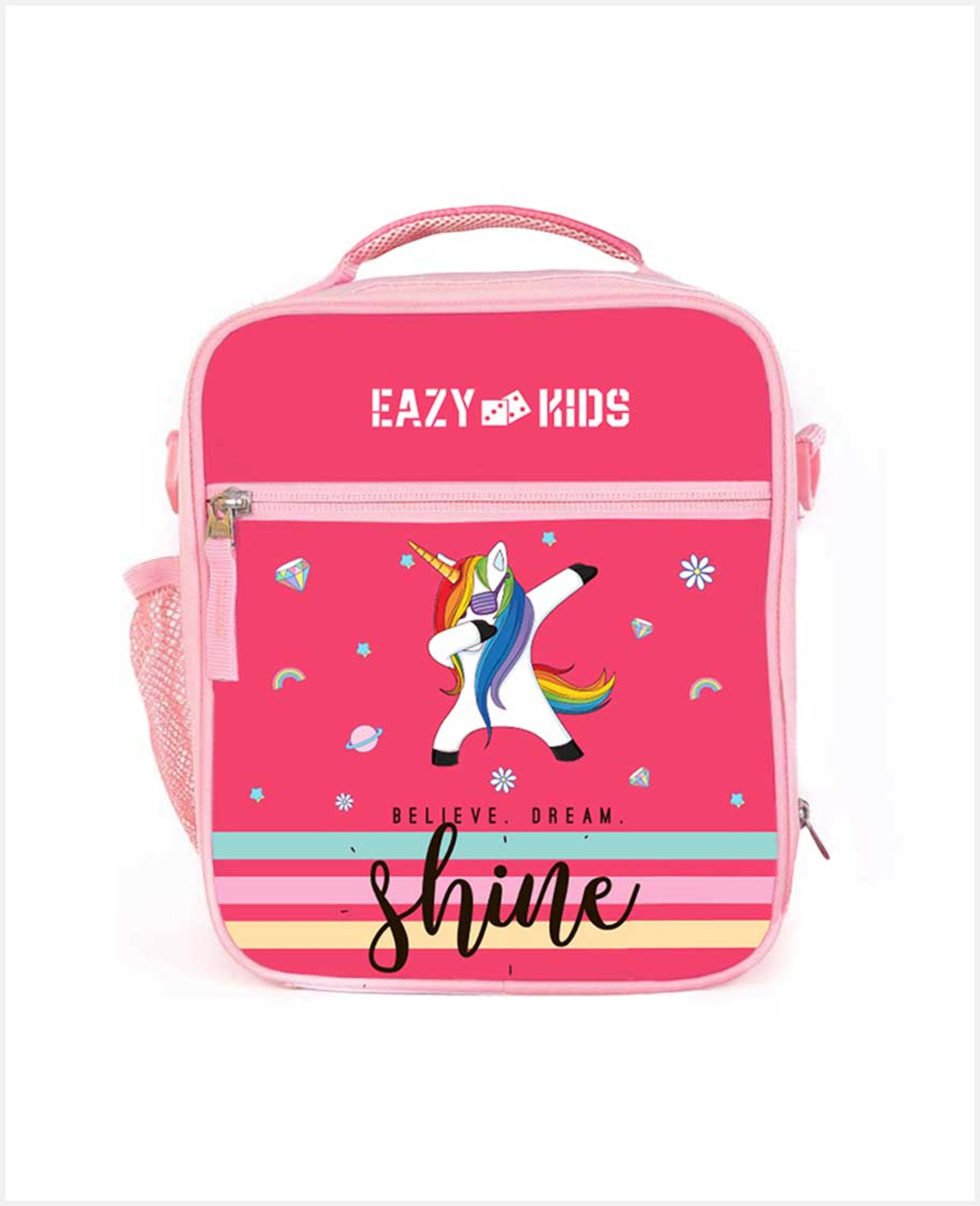 Eazy Kids Bts3 Bento Lunch Bag Unicorn Pink Ez_lb_uipi