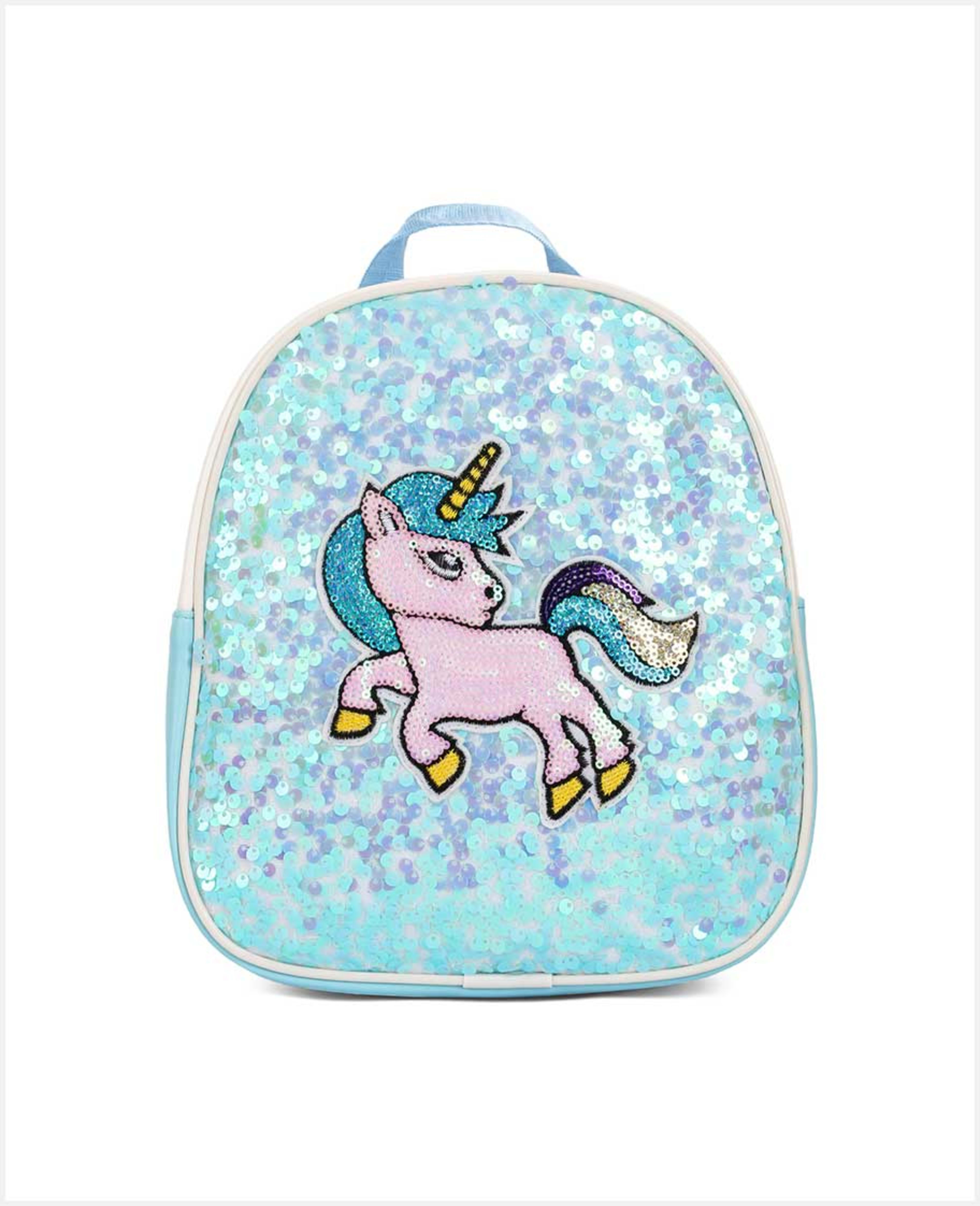 Eazy Kids Bts3 Seq Schl Bckpck Unicorn Grn 9in Ez_seqbp_uigr