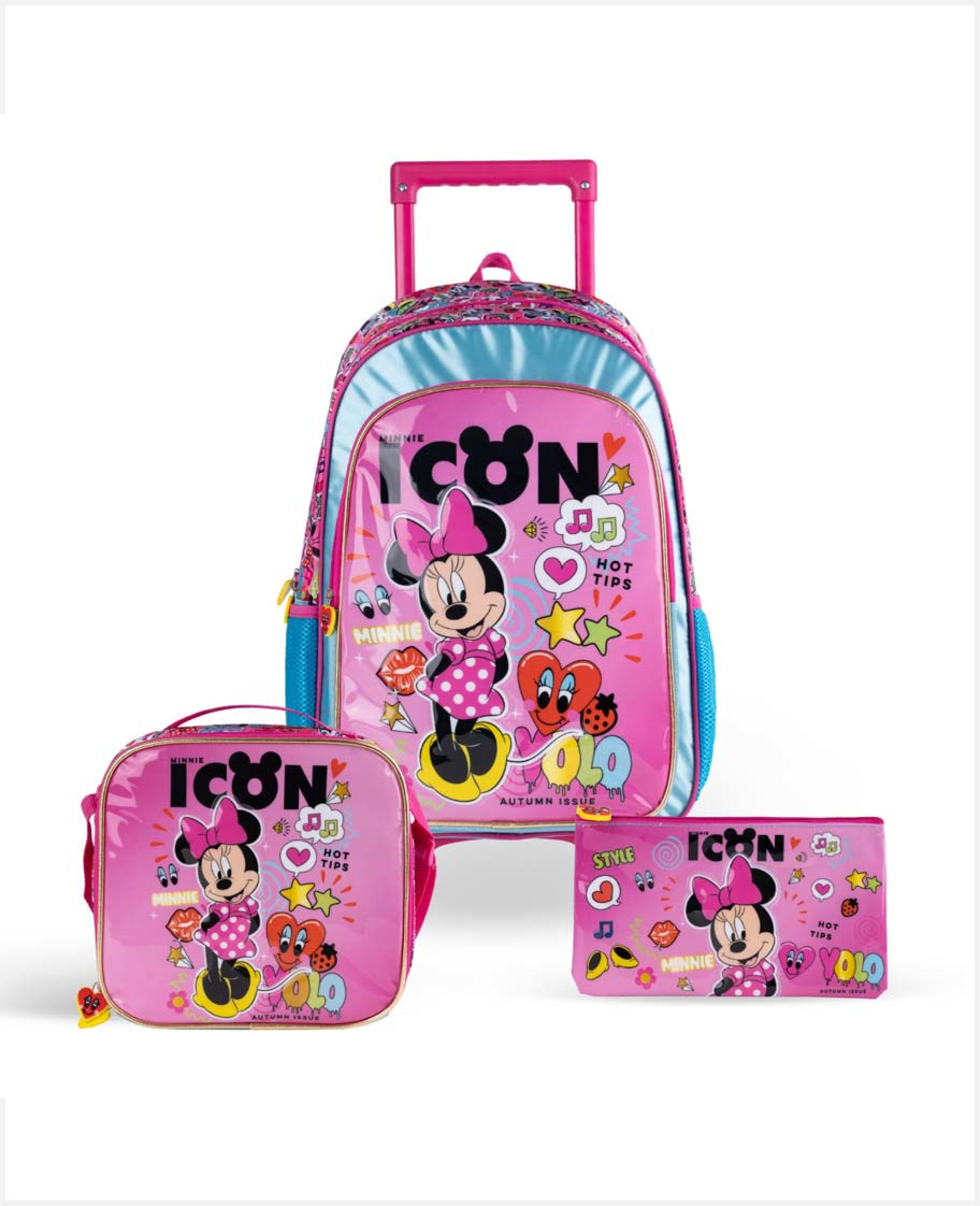 Disney 3in1 Minnie Mouse Trolley Box Set 18inch Tbt233in1c