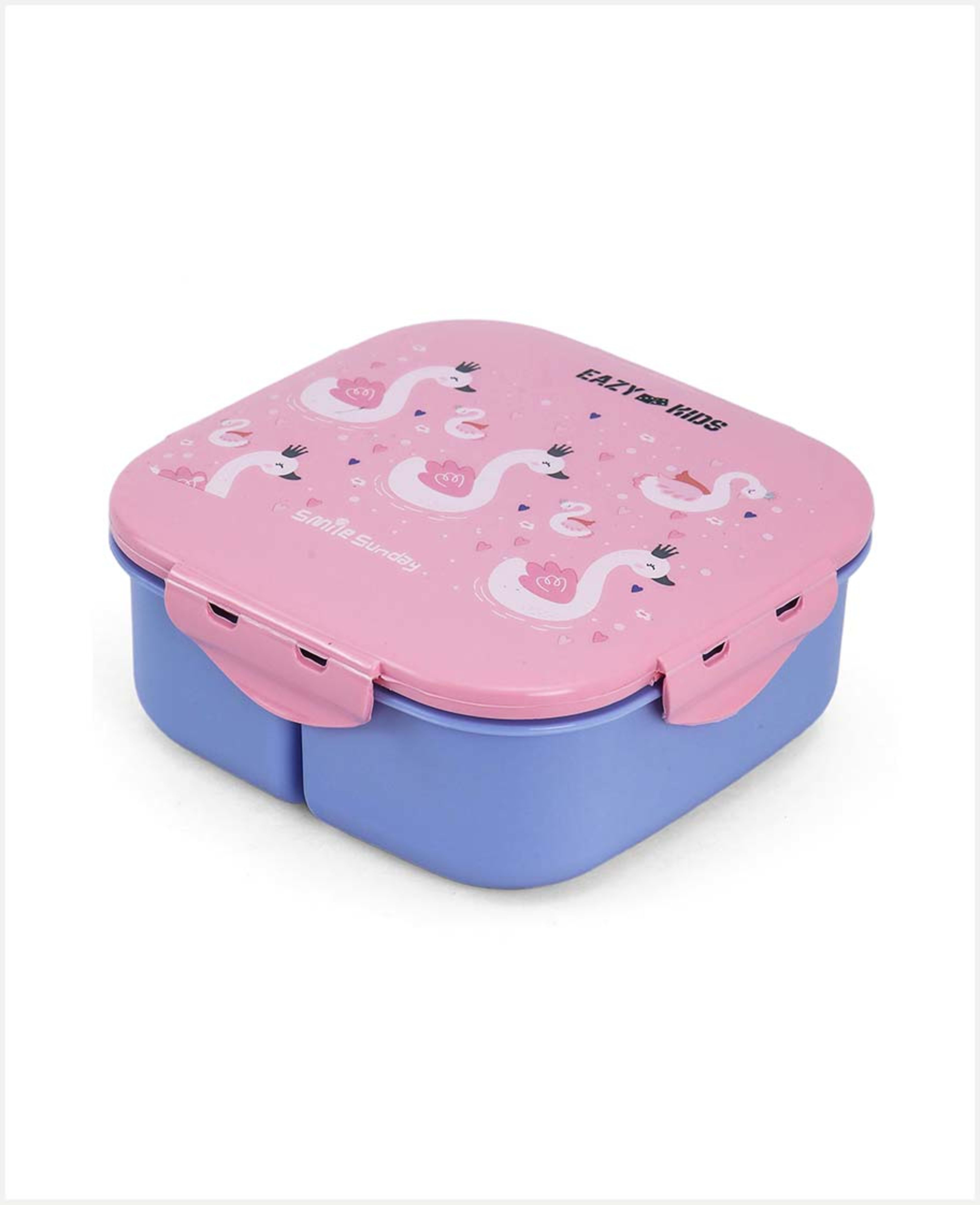 Eazy Kids Bts3 Square Bento Lunchbox Flamingo Pink S Ez_sslb