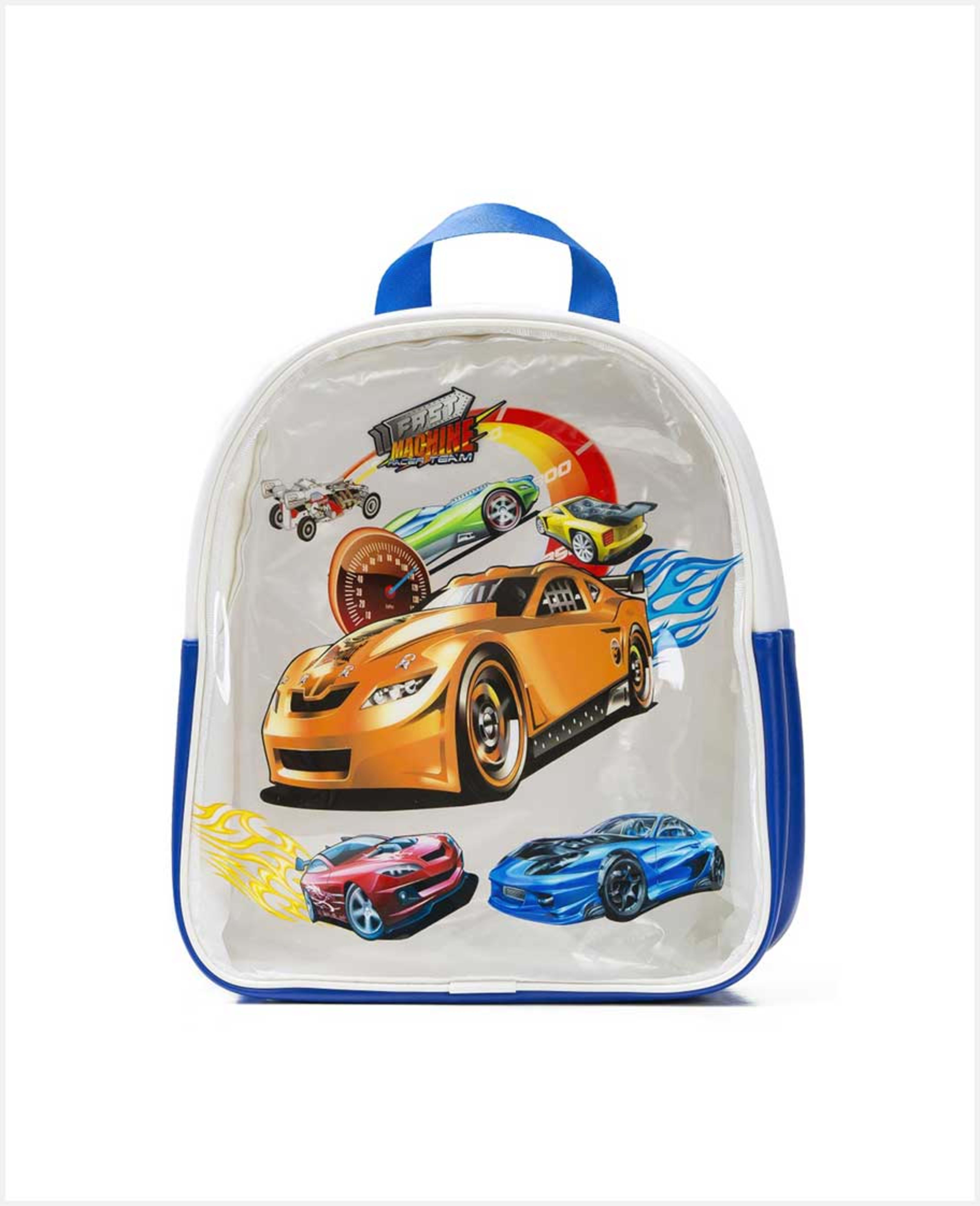 Eazy Kids Bts3 Backpack Car Blue 11inch Ez_bp_cabu