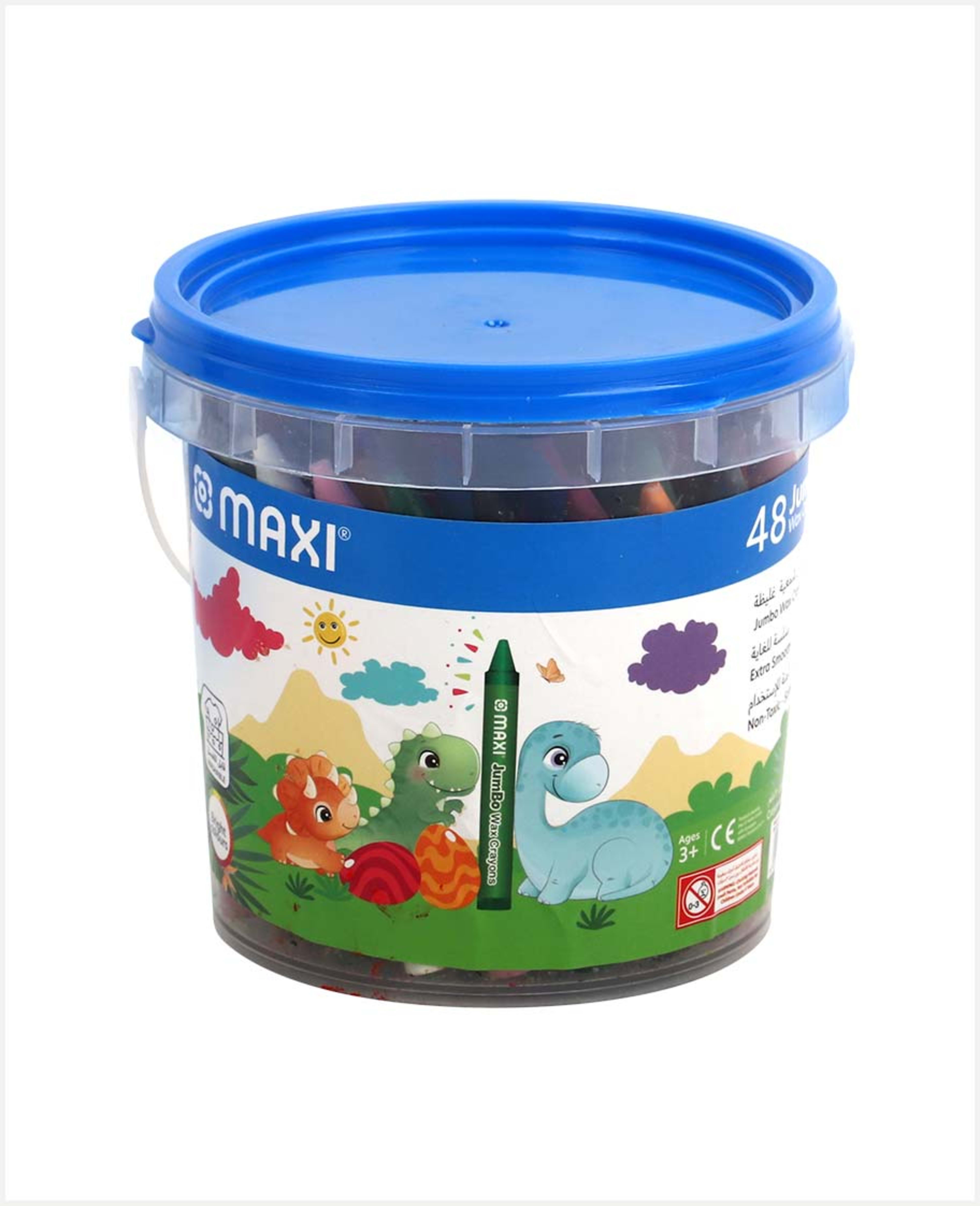 Maxi Jumbo Wax Crayons 48pcs Mx-wcr48b