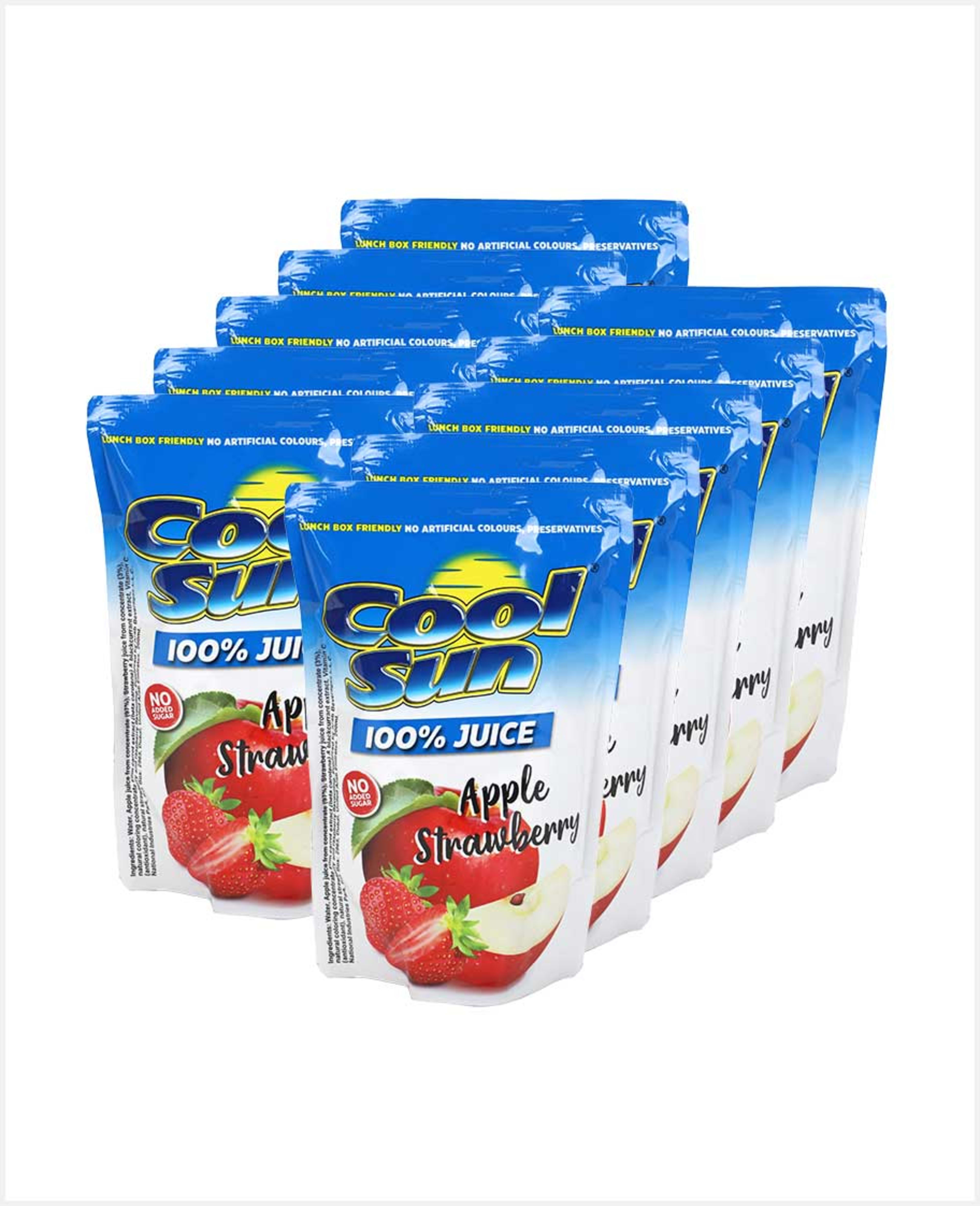 Cool Sun 100% Juice Apple Strawberry No Added Sugar 200ml - image 2