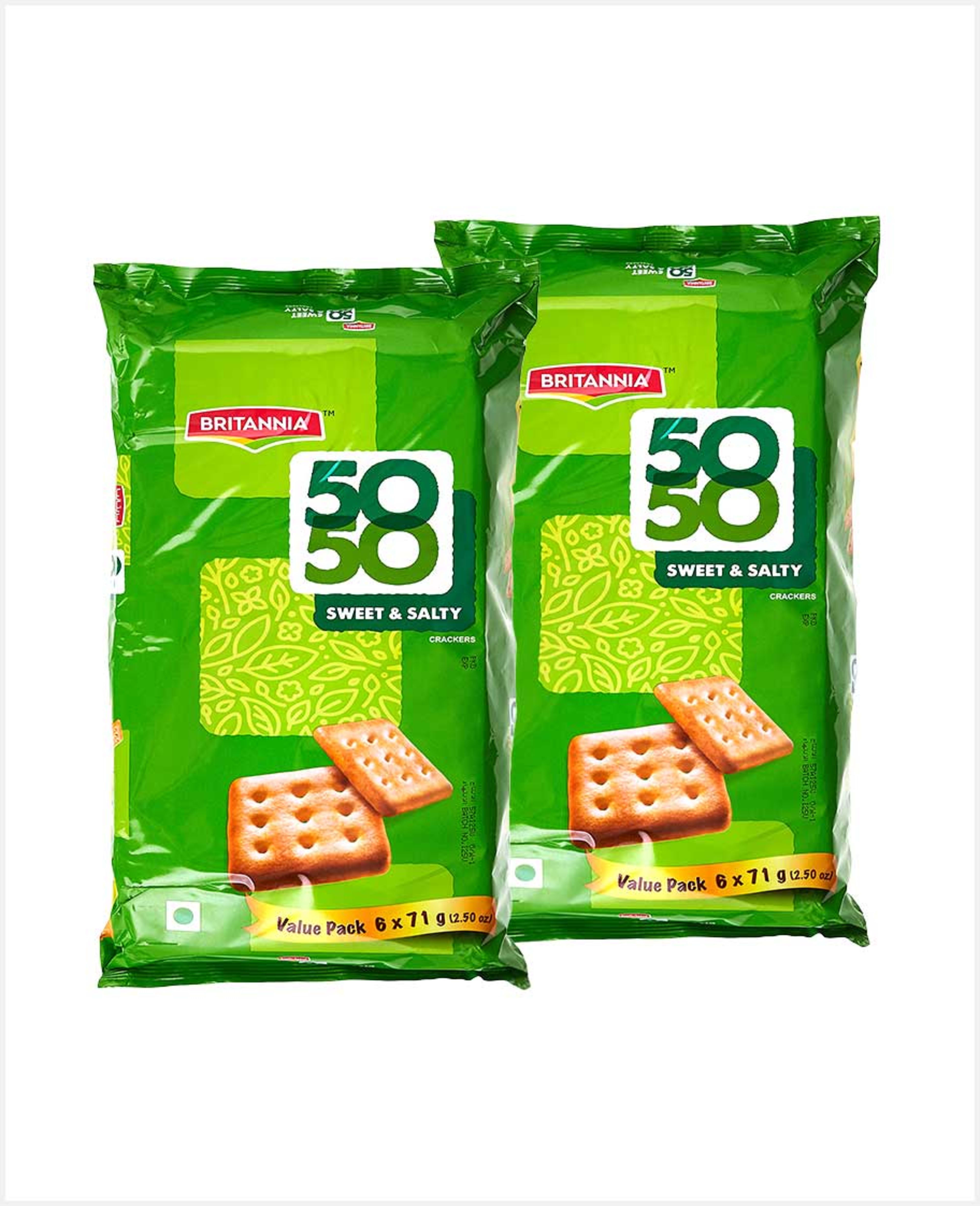 Britannia Fifty-fifty (50-50) Value Pack 2sx6x71gm Sp.offer