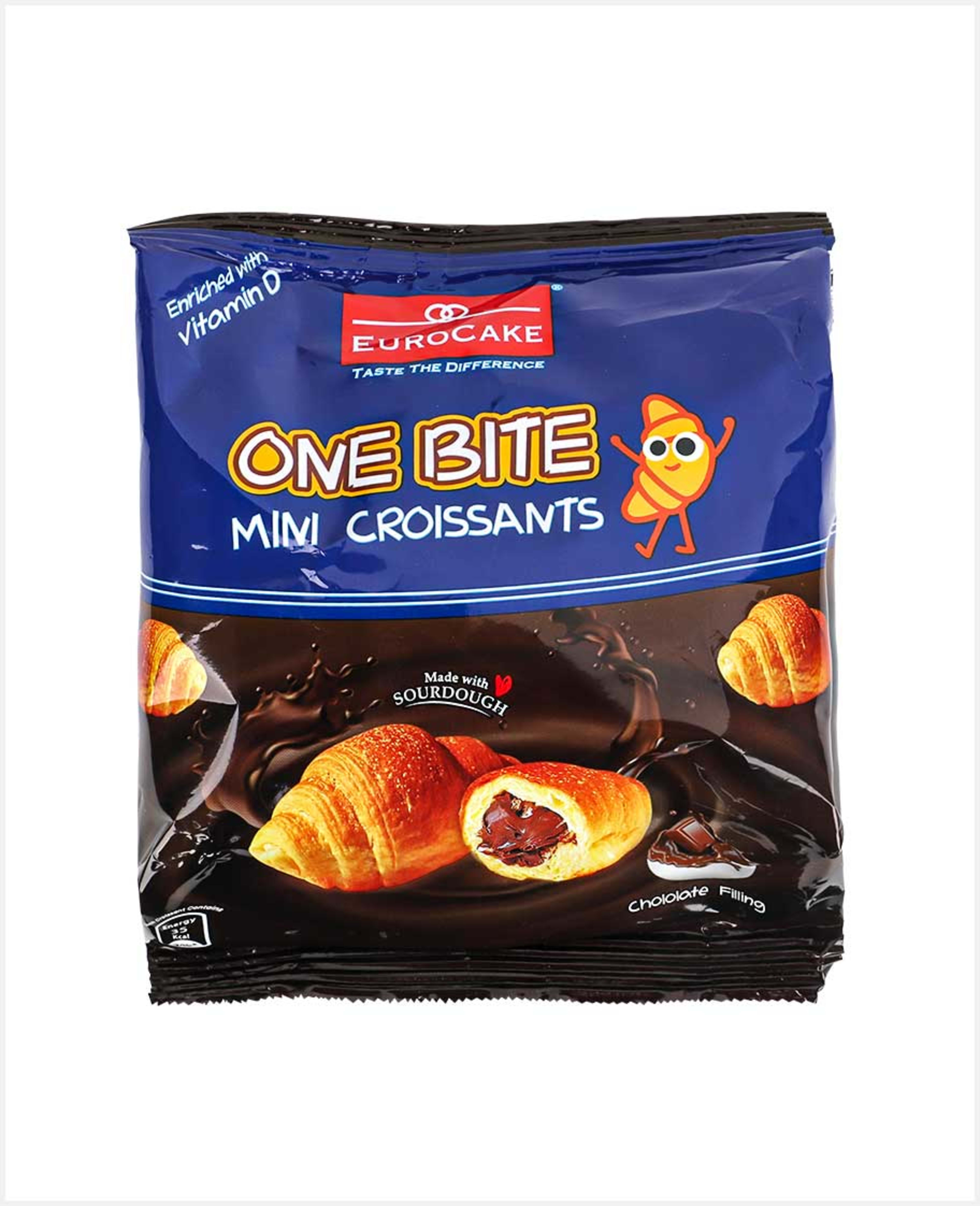 Eurocake One Bite Mini Croissants Chocolate 32gm - image 2