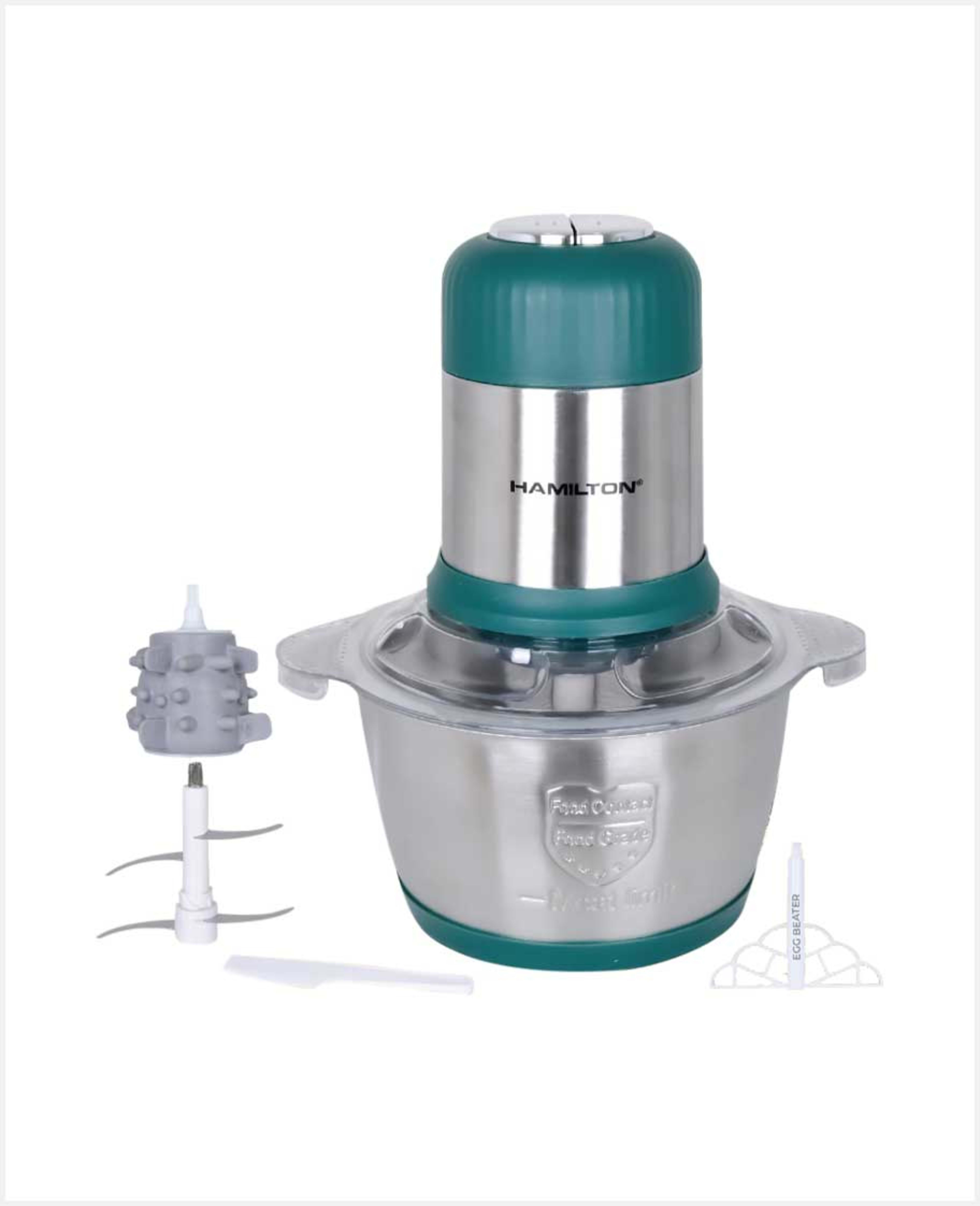 Hamilton 3in1 Food Chopper 100% Copper Motor 450w 2ltr Ht3813ch - image 2