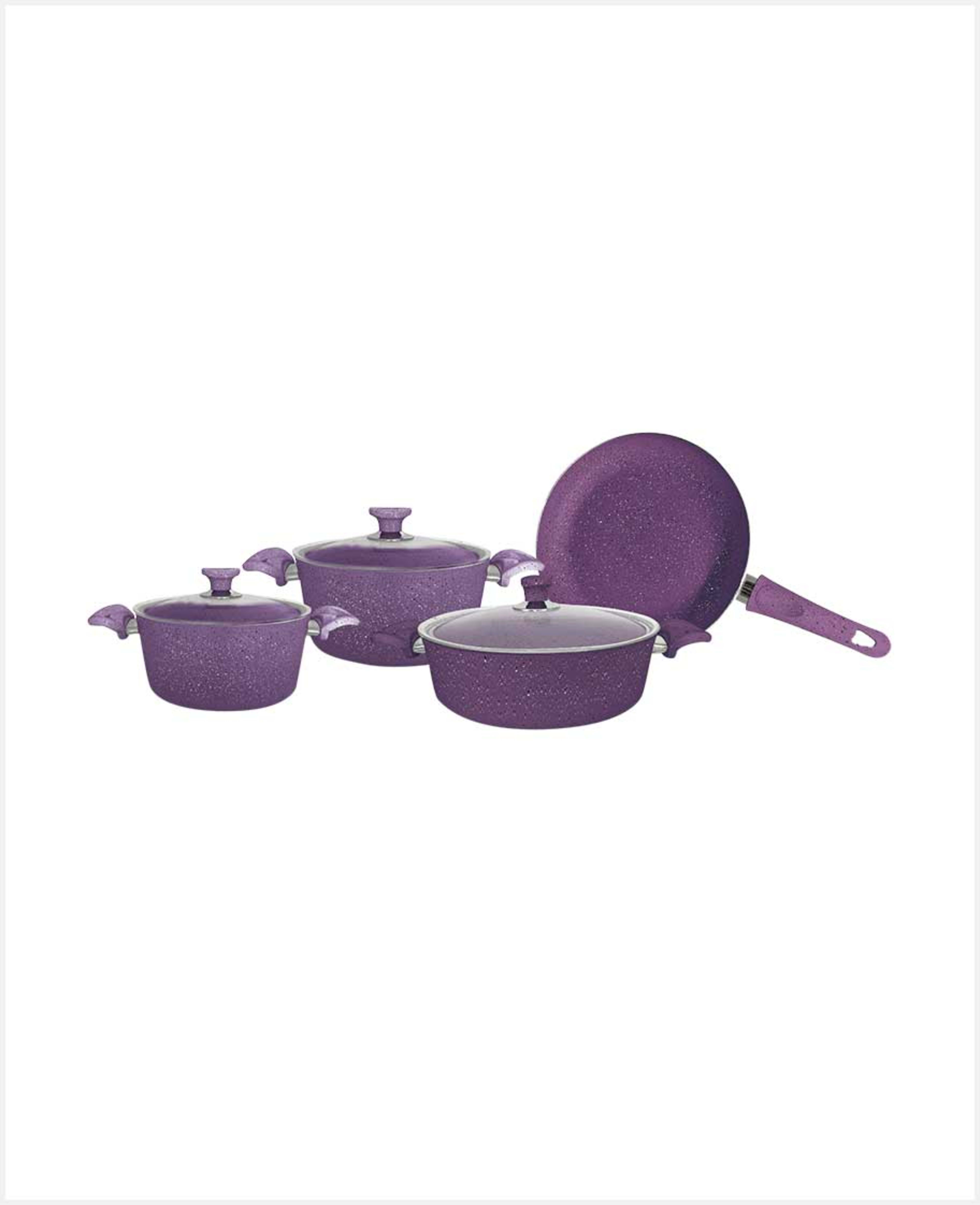Royal Blue Aluminum Cooking Granite Set 7pcs - image 2