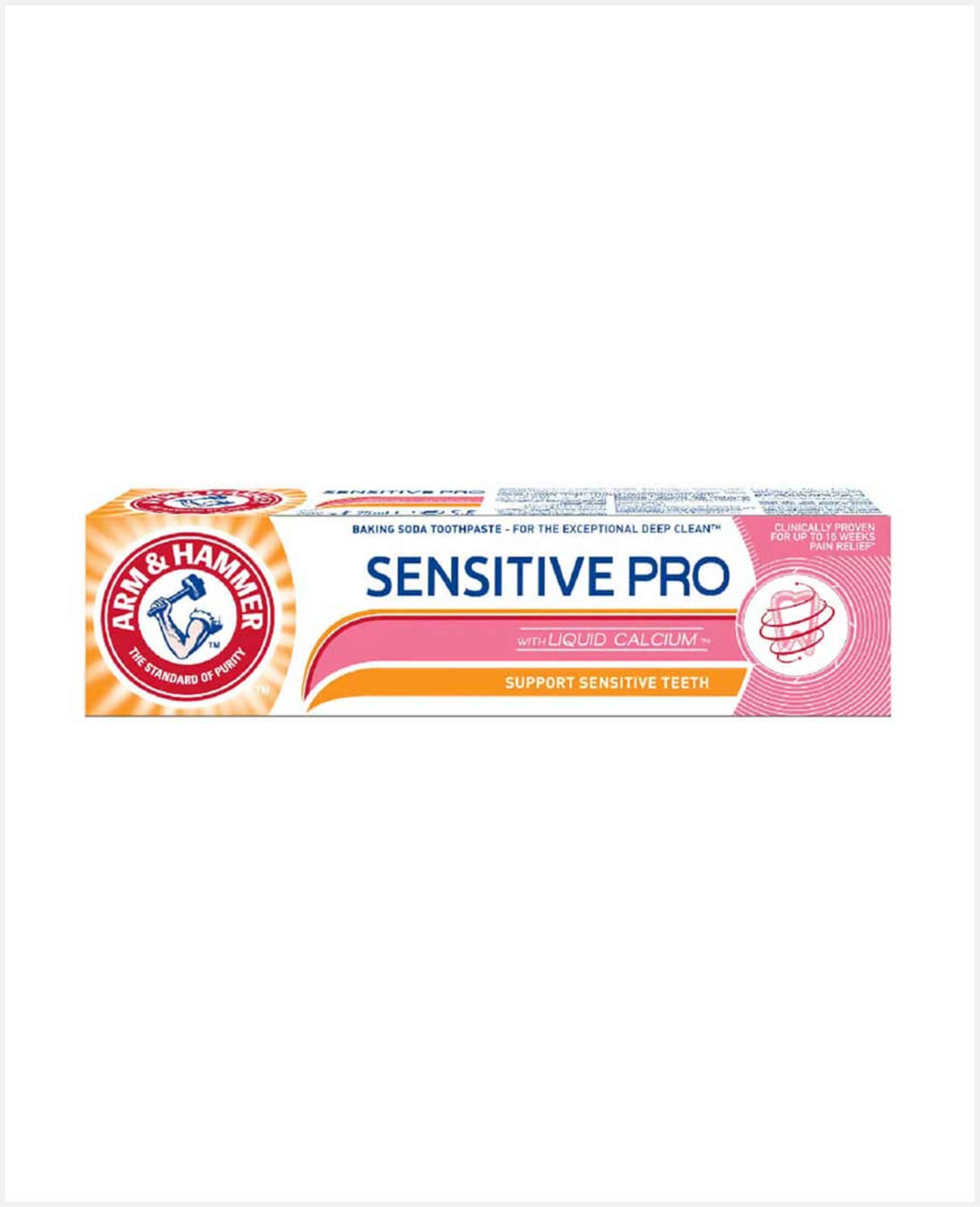 Arm & Hammer Sensitive Pro W/liquid Calcium Toothpaste 75ml