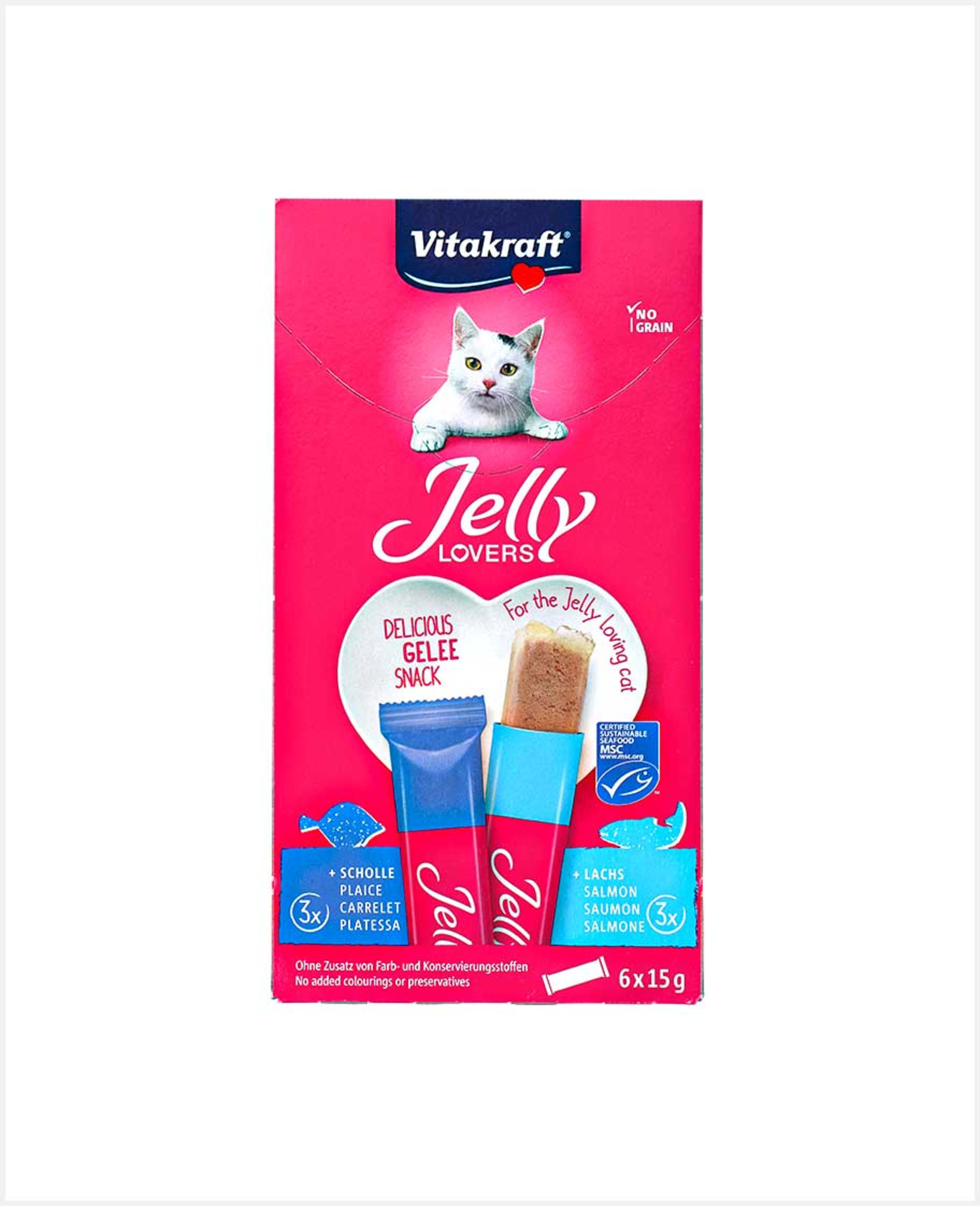 Vitakraft Jelly Lovers Salmon and Plaice 6pcs 90gm - image 2