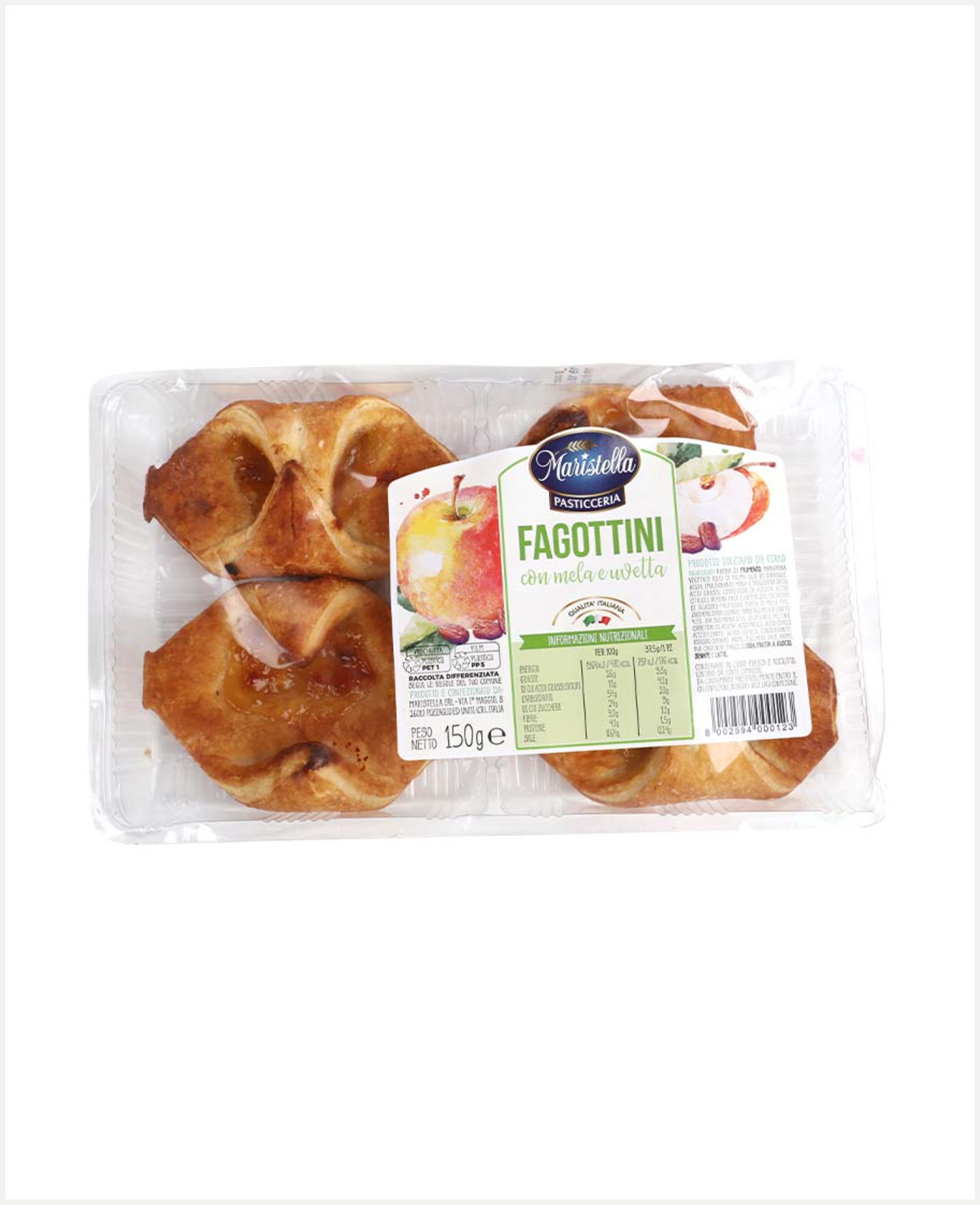 Maristella Fagottini with Apple & Raisin Filling 150gm