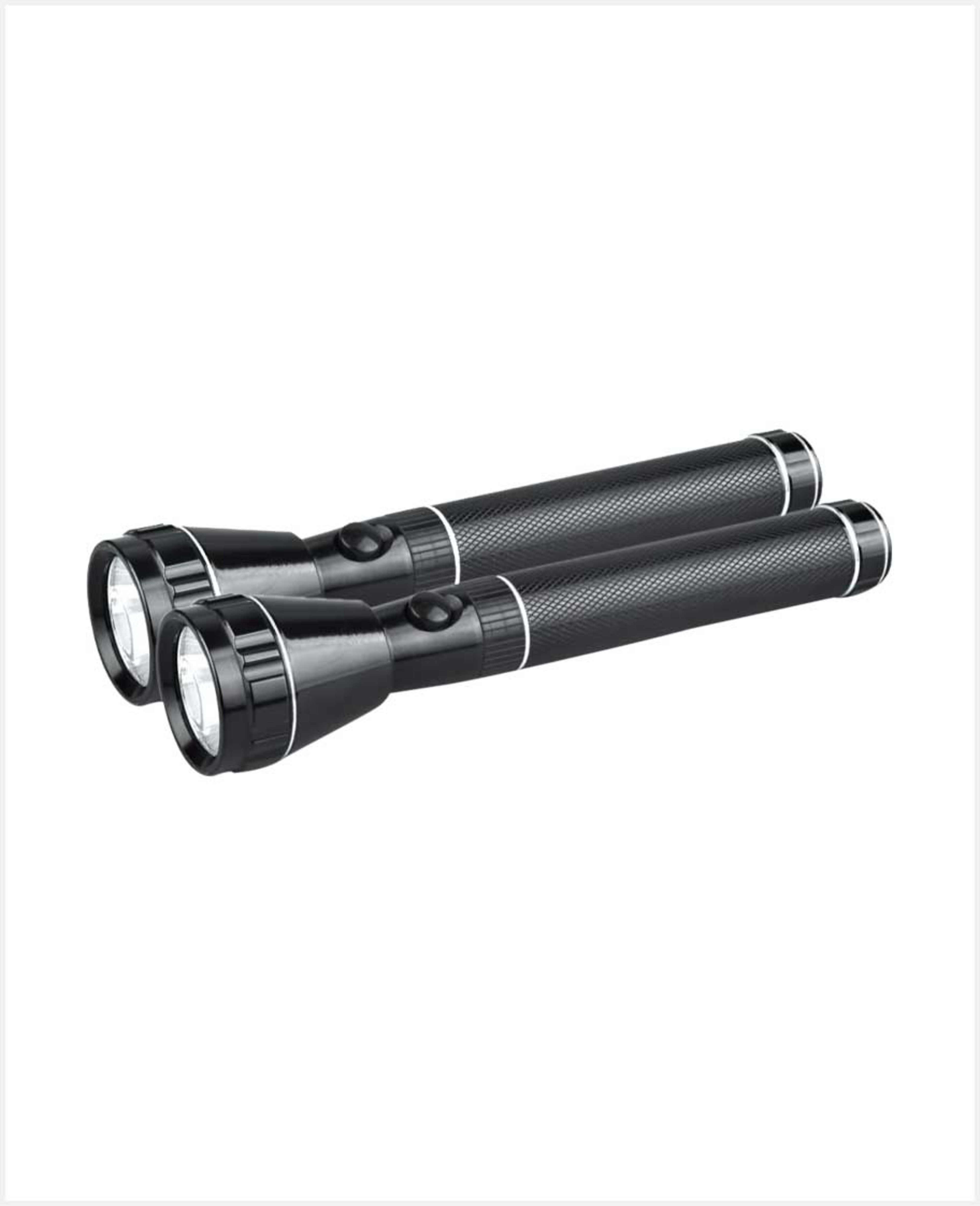 Impex Rechargeable LED Flash Light Combo 2pcs Cb 2222