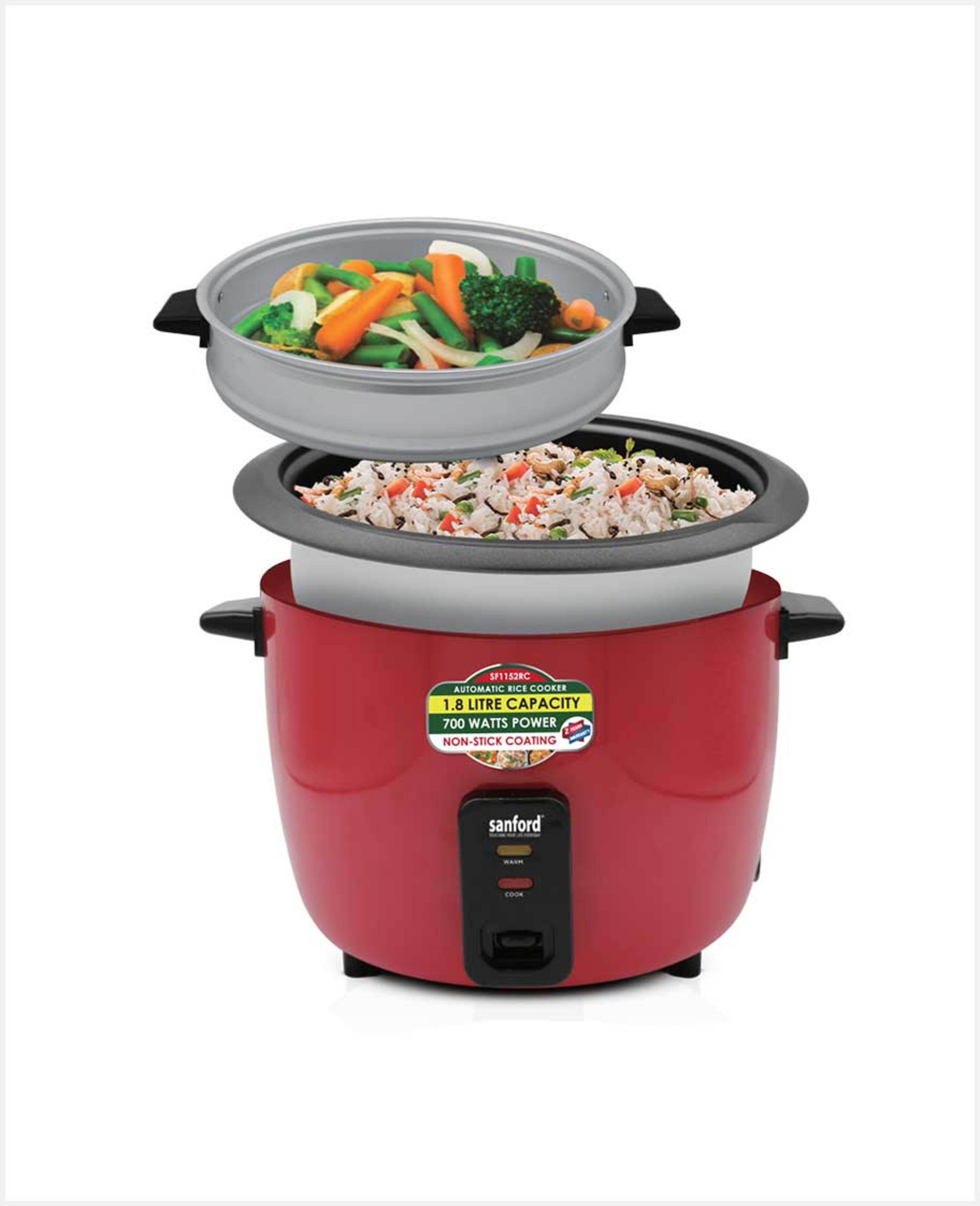 Sanford Rice Cooker 1.8l 700w Sf1152rc-1.8l Bs - image 2
