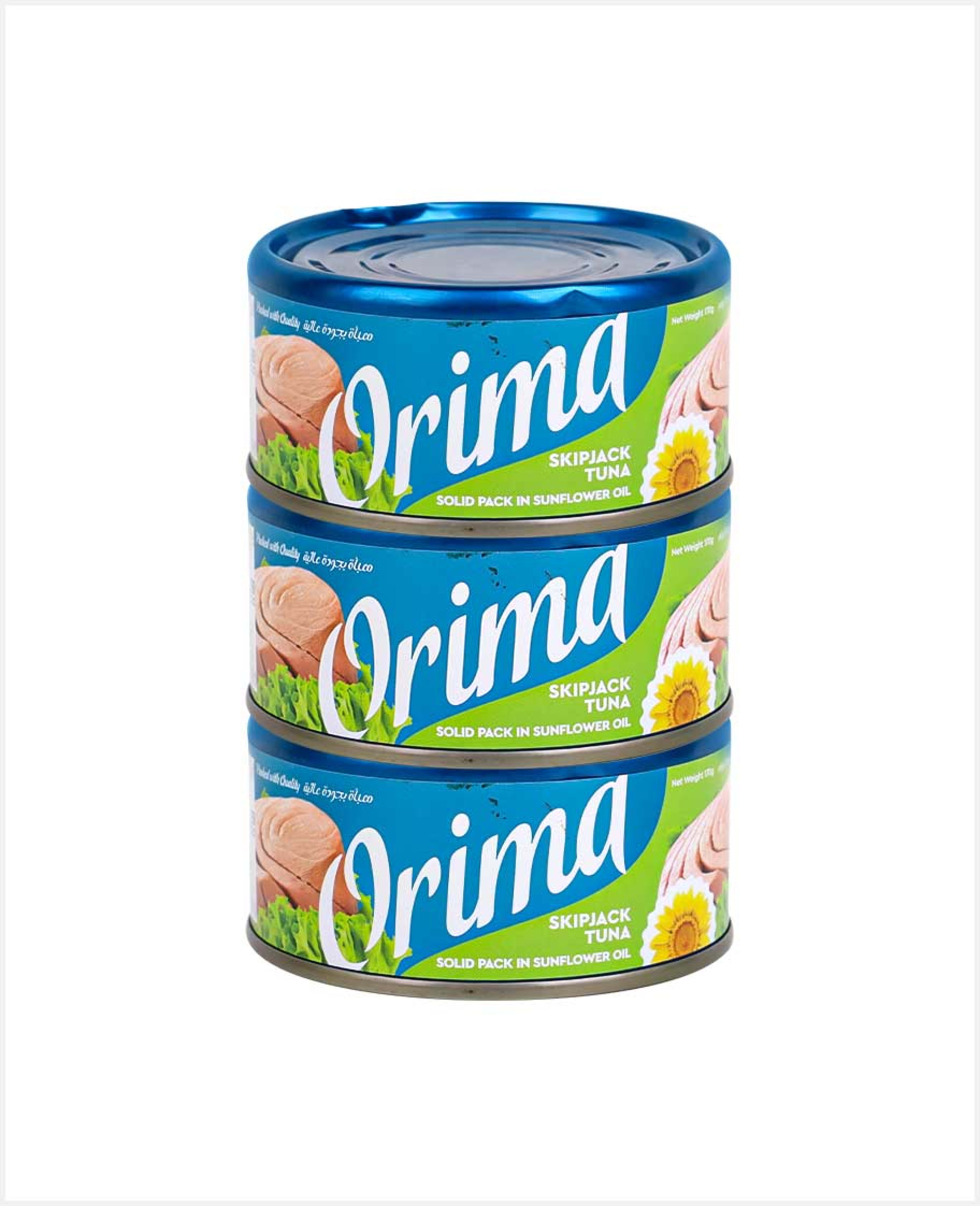 Orima Skipjack Tuna in Sunflower Oil 3's X170gm Family Pack - image 2