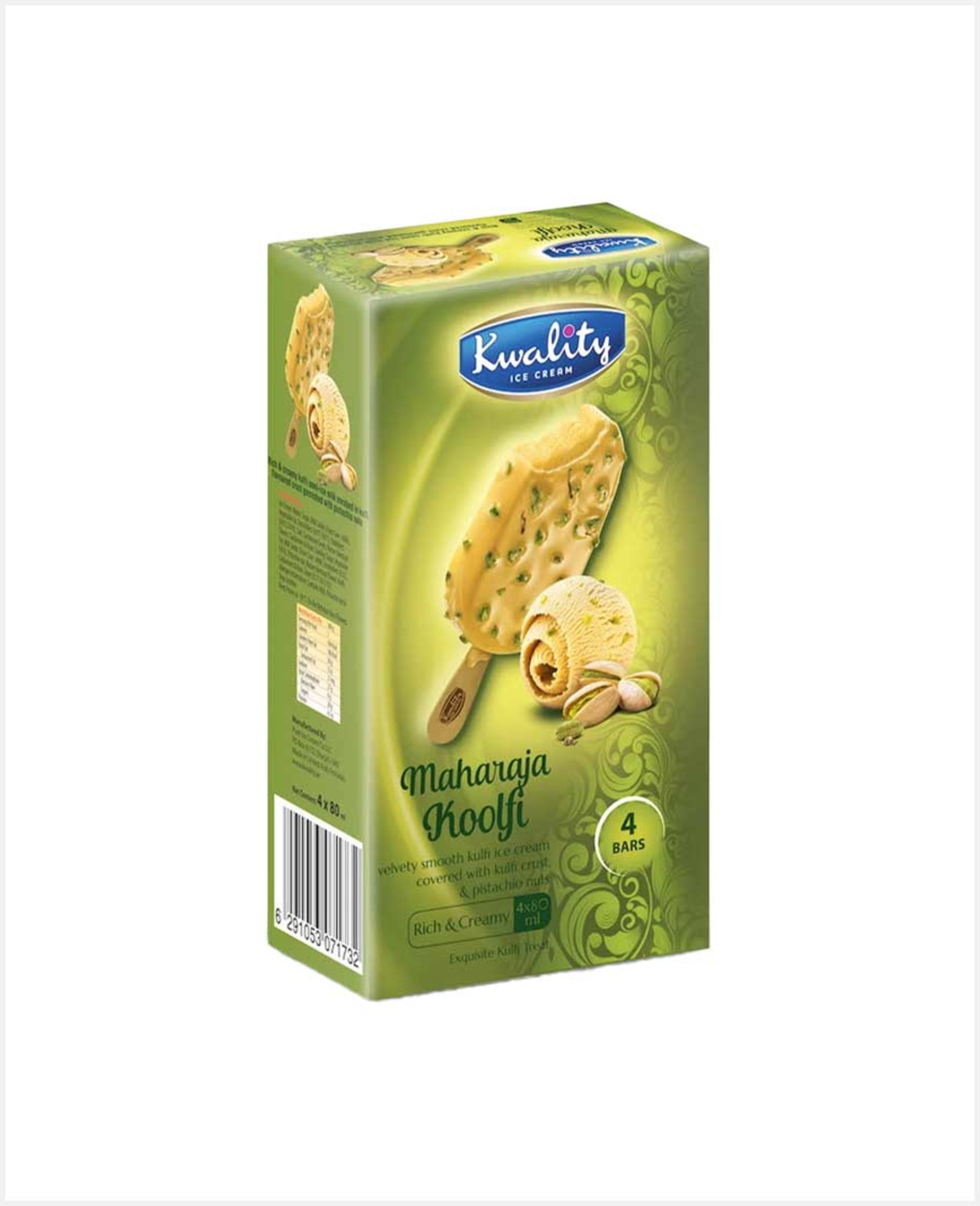 Kwality Maharaja Kulfi Ice Cream 4x80ml Sp.offer