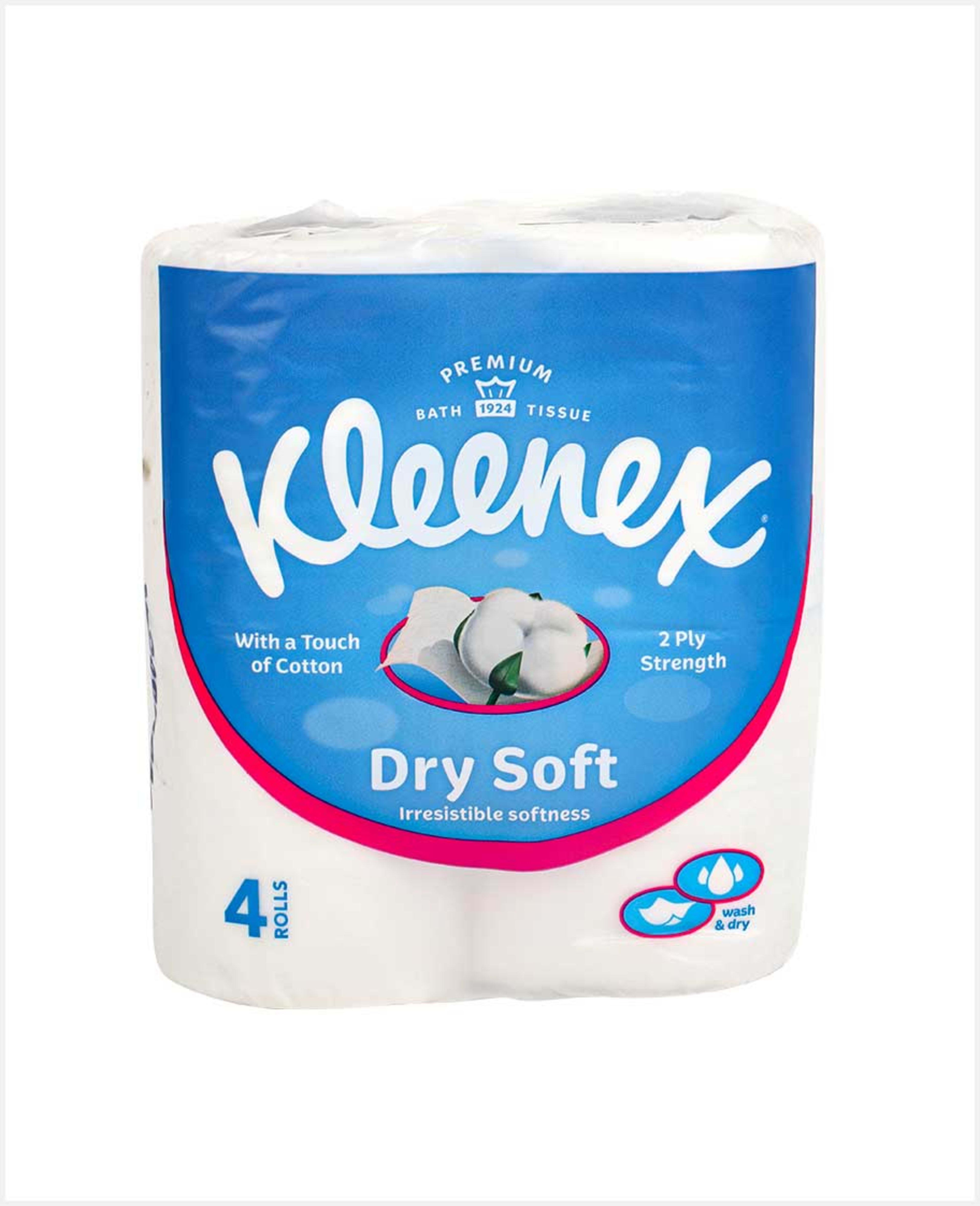Kleenex Dry Soft Bathroom Tissues 2ply 4rolls