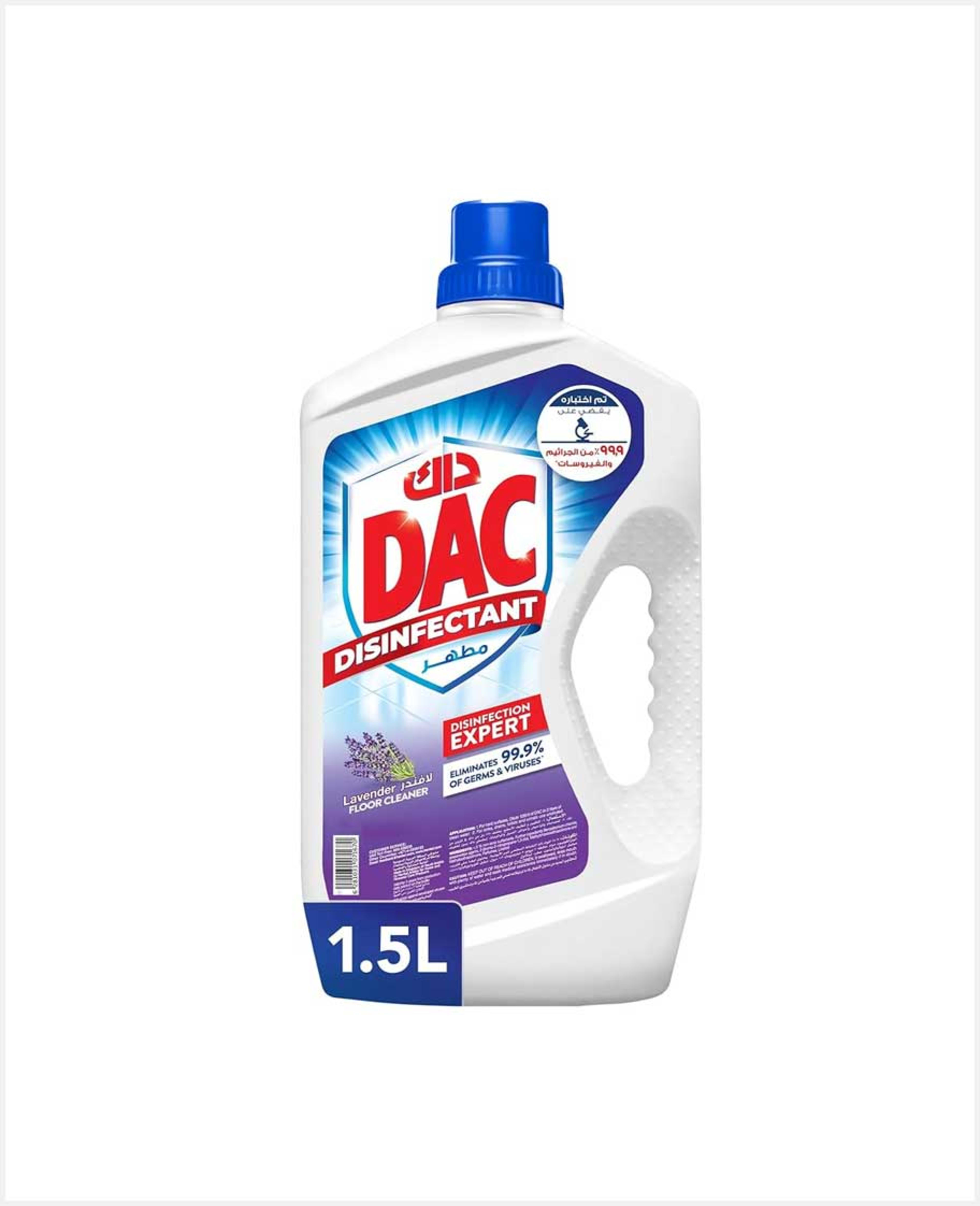 Dac Total Protection Base Disinfectant Lavender 1.5l Spl Off