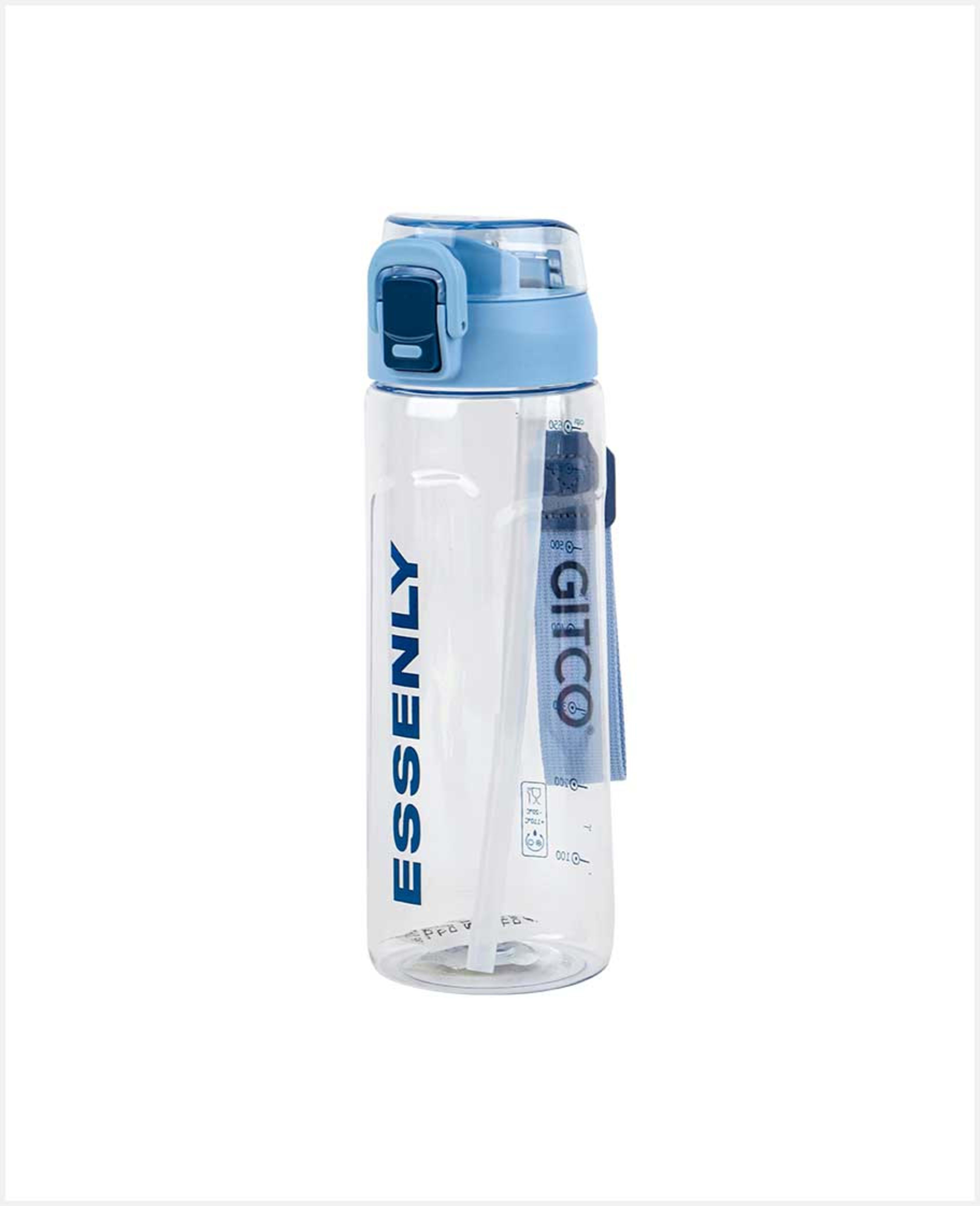 Gitco Essenly Water Bottle with Straw 750ml Wb6448