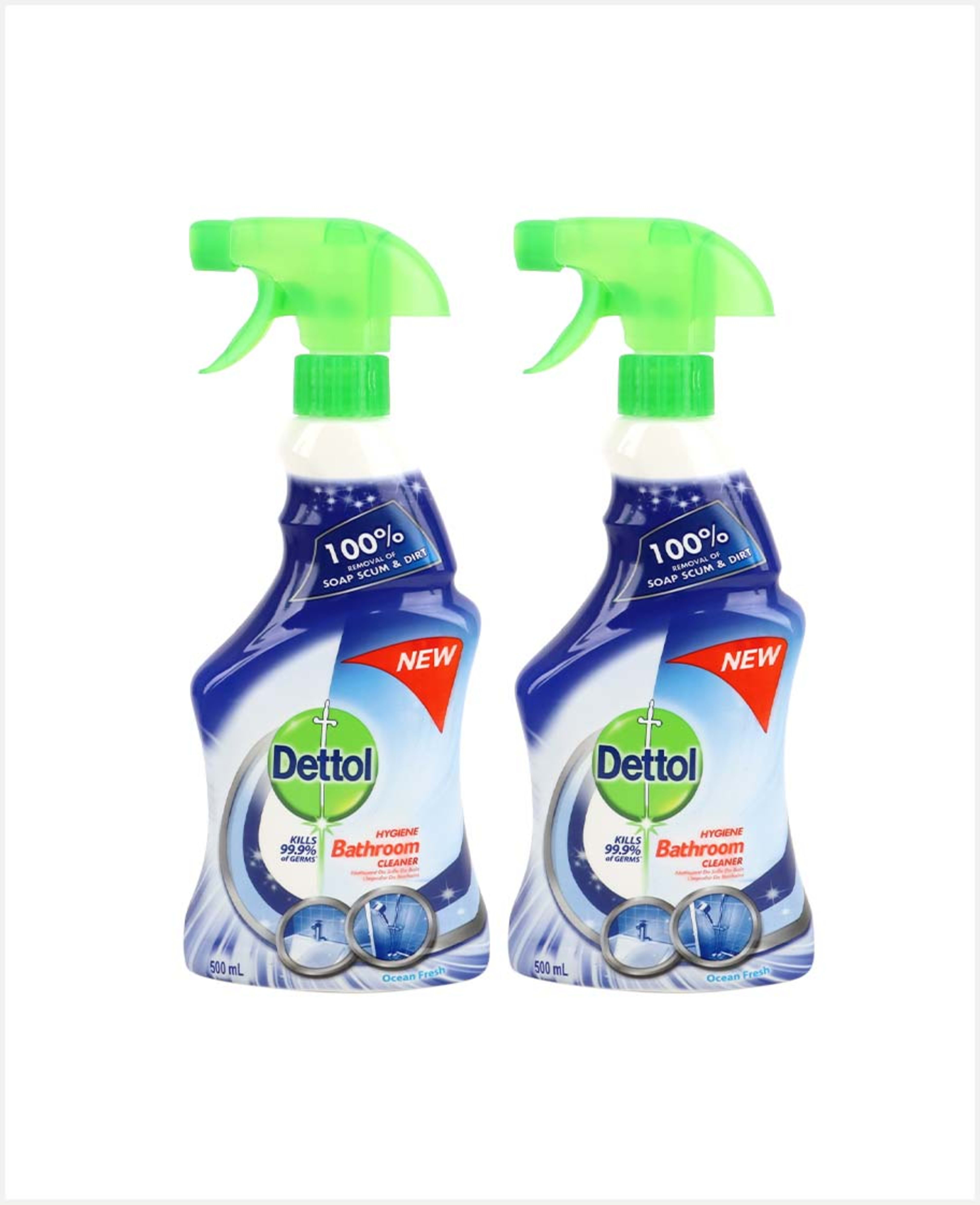 Dettol Powr Bathroom Clnr Ocean Fresh Trigger 2x500ml@25%off - image 2