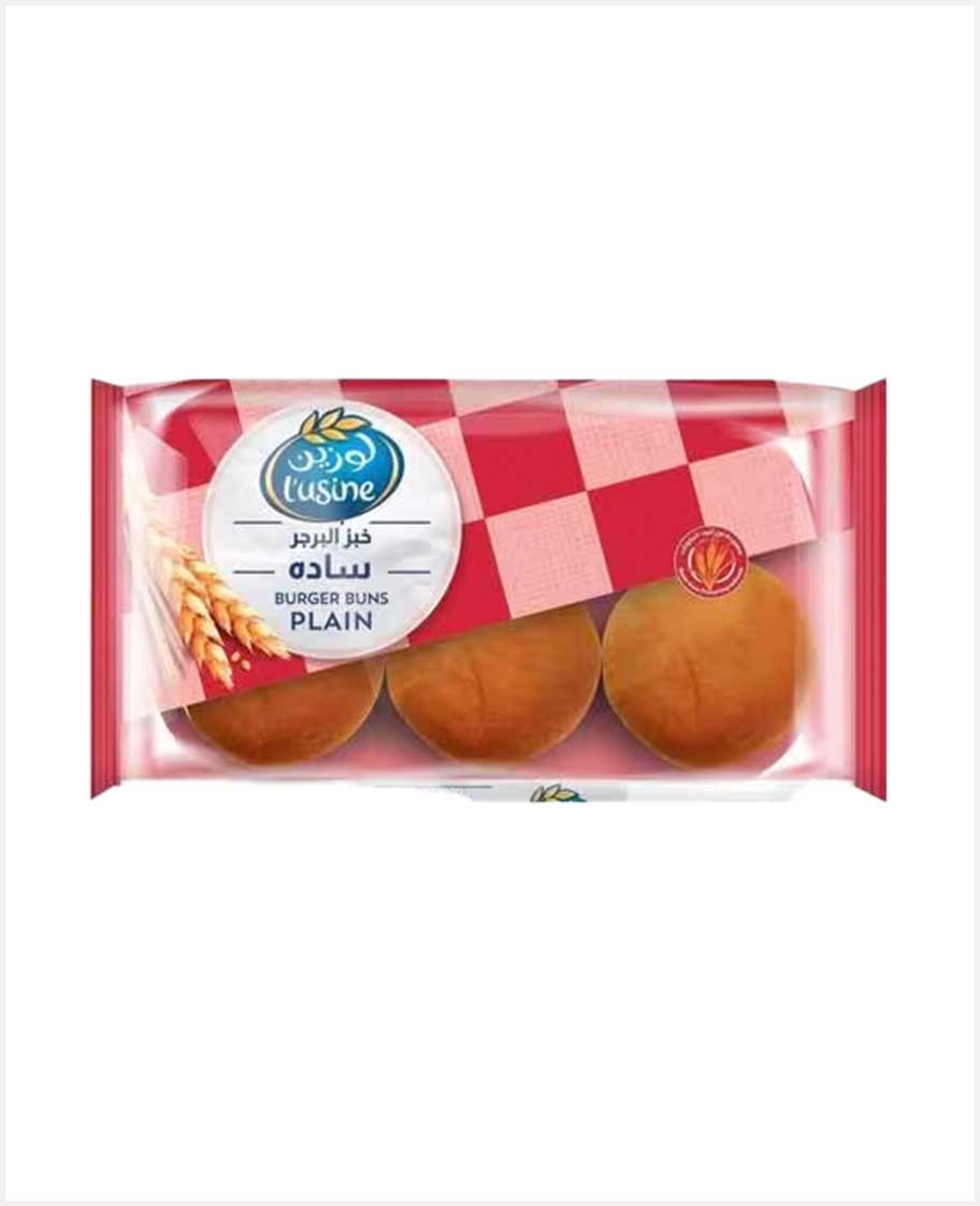 L'usine Burger Buns Plain 400gm