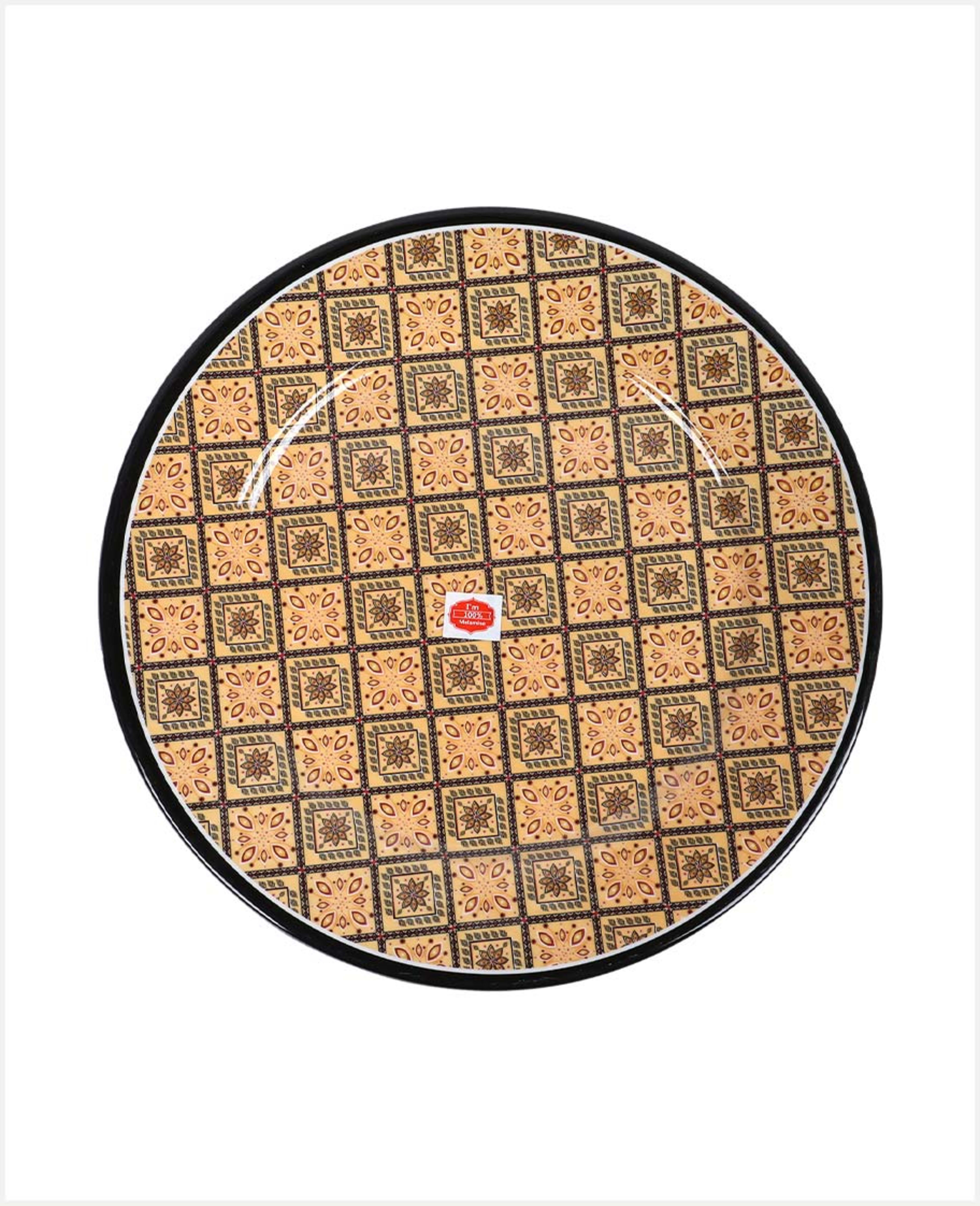 Harmony Melamine Round Dinner Plate Brown 28cm Kb127-1 - image 2