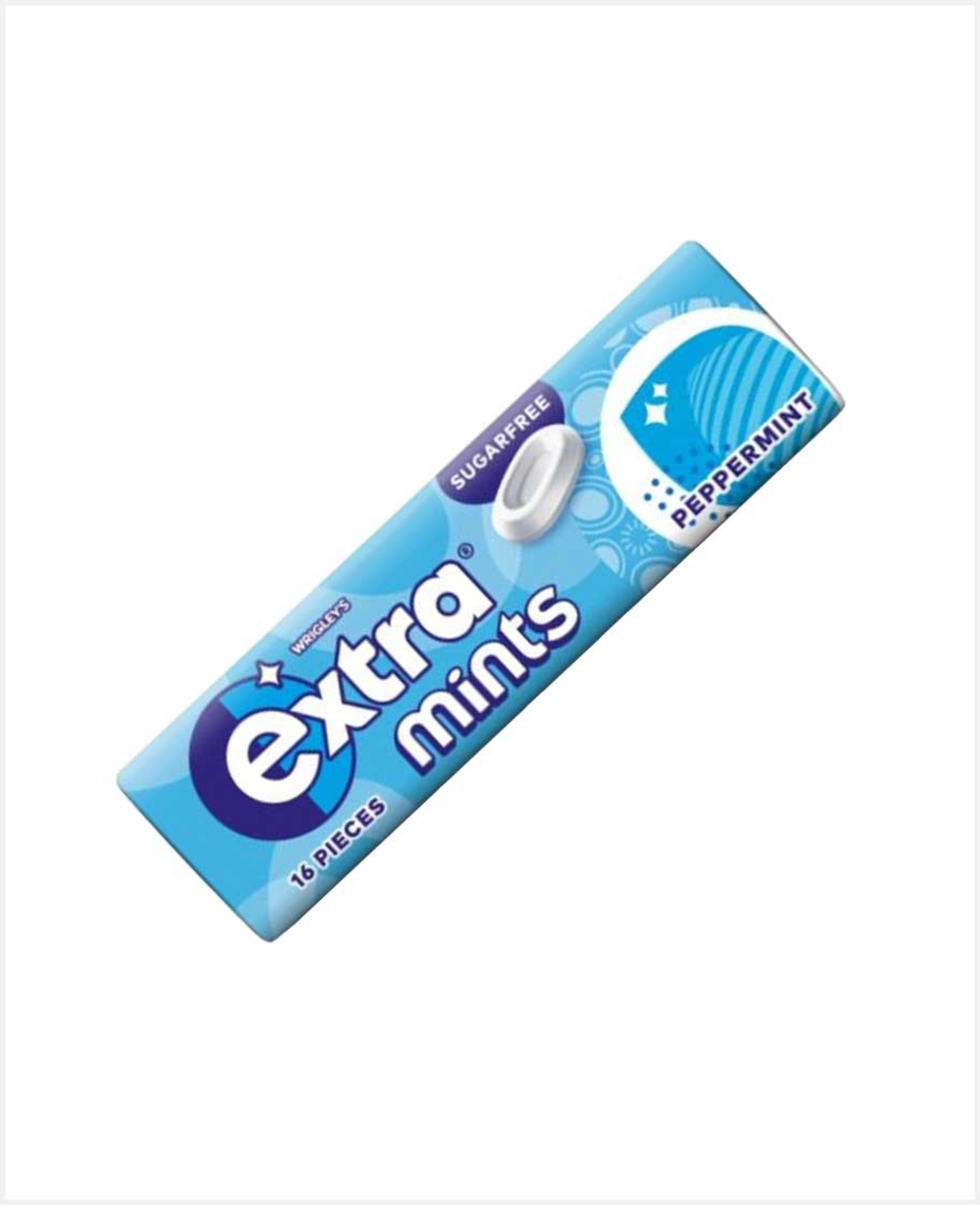 Wrigley's Extra Mints Peppermint Sugerfree Gum 16s 28gm - image 2