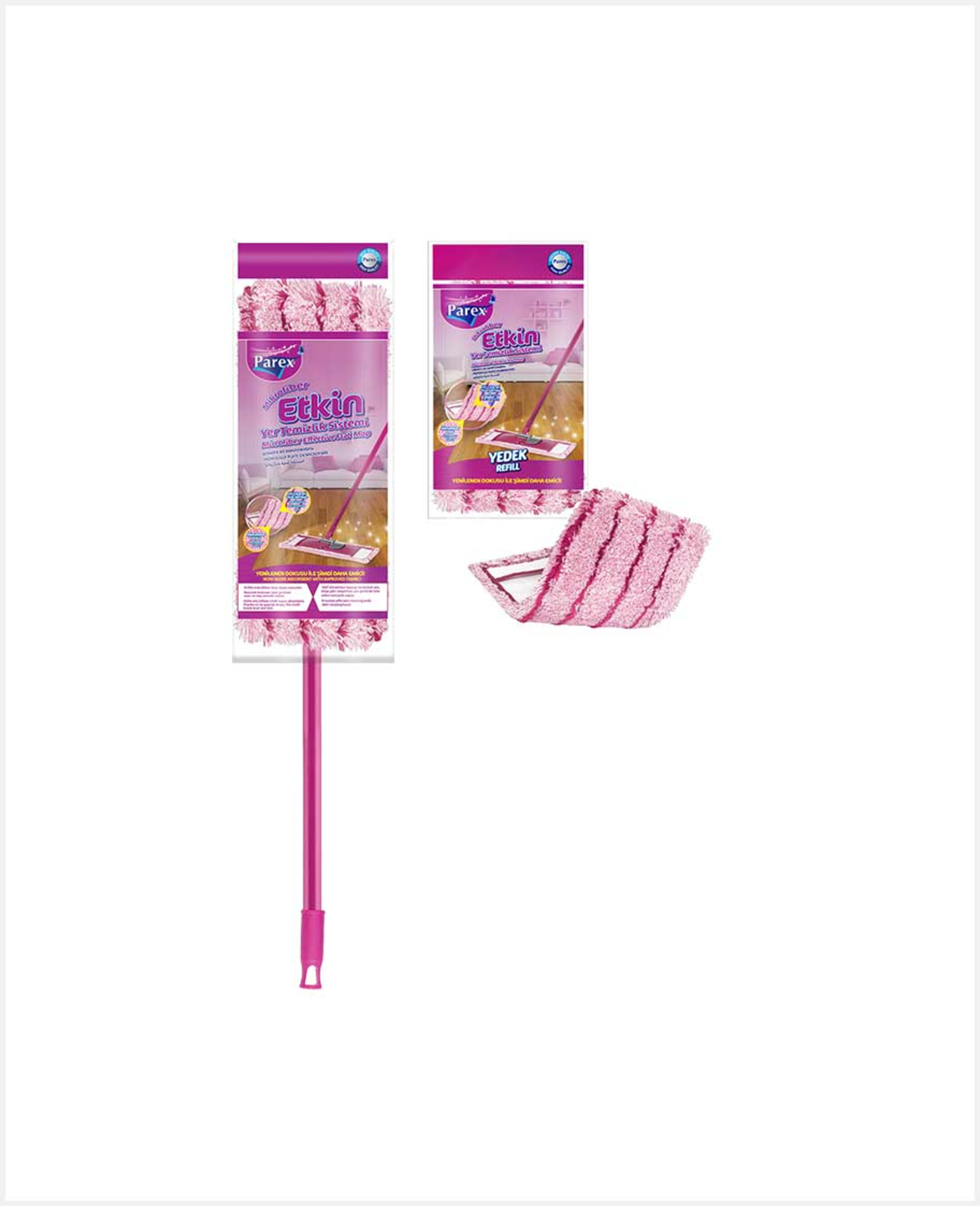 Parex Effective Microfiber Flat Mop+ Refill
