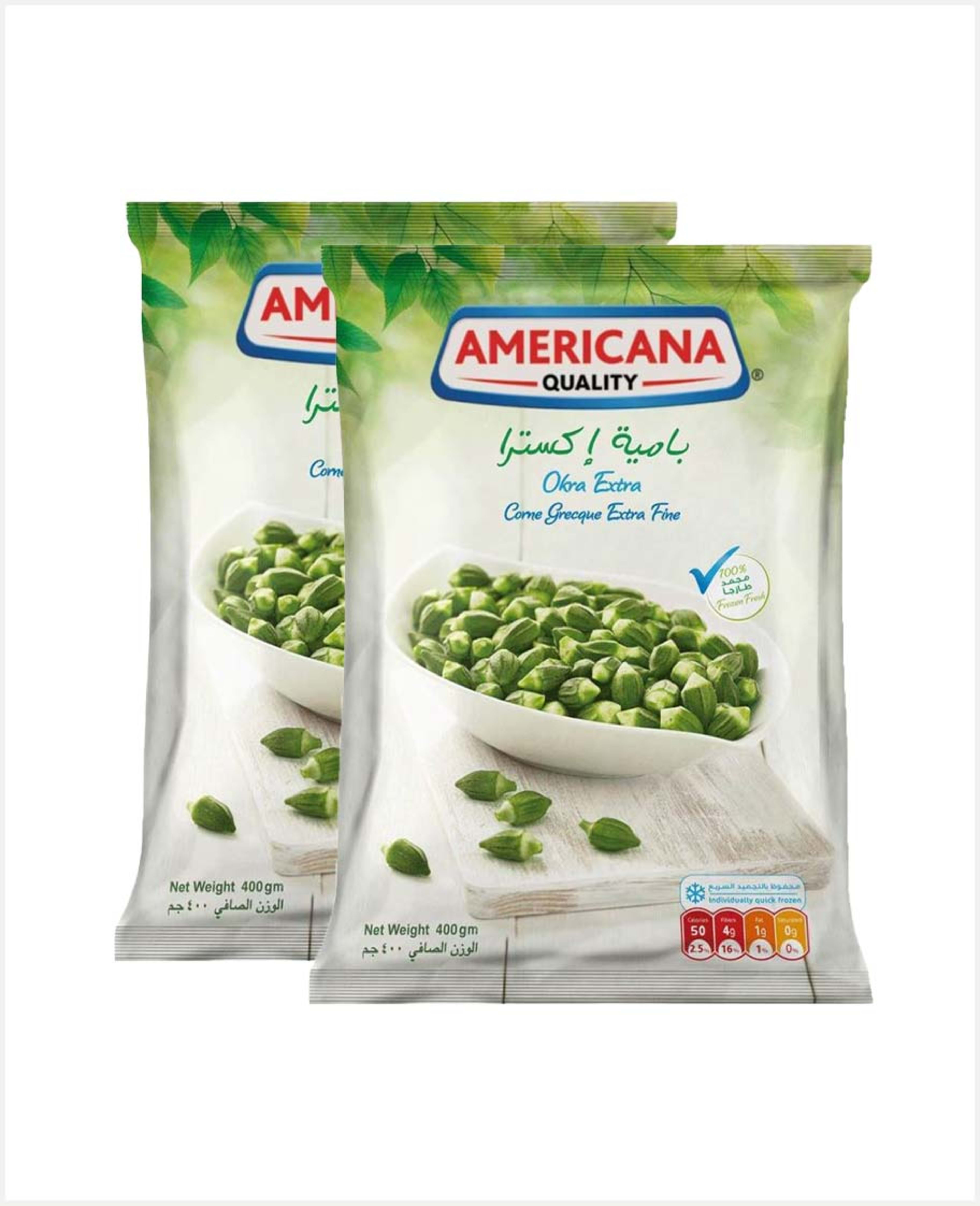 Americana Okra Extra 2sx400gm Sp.offer