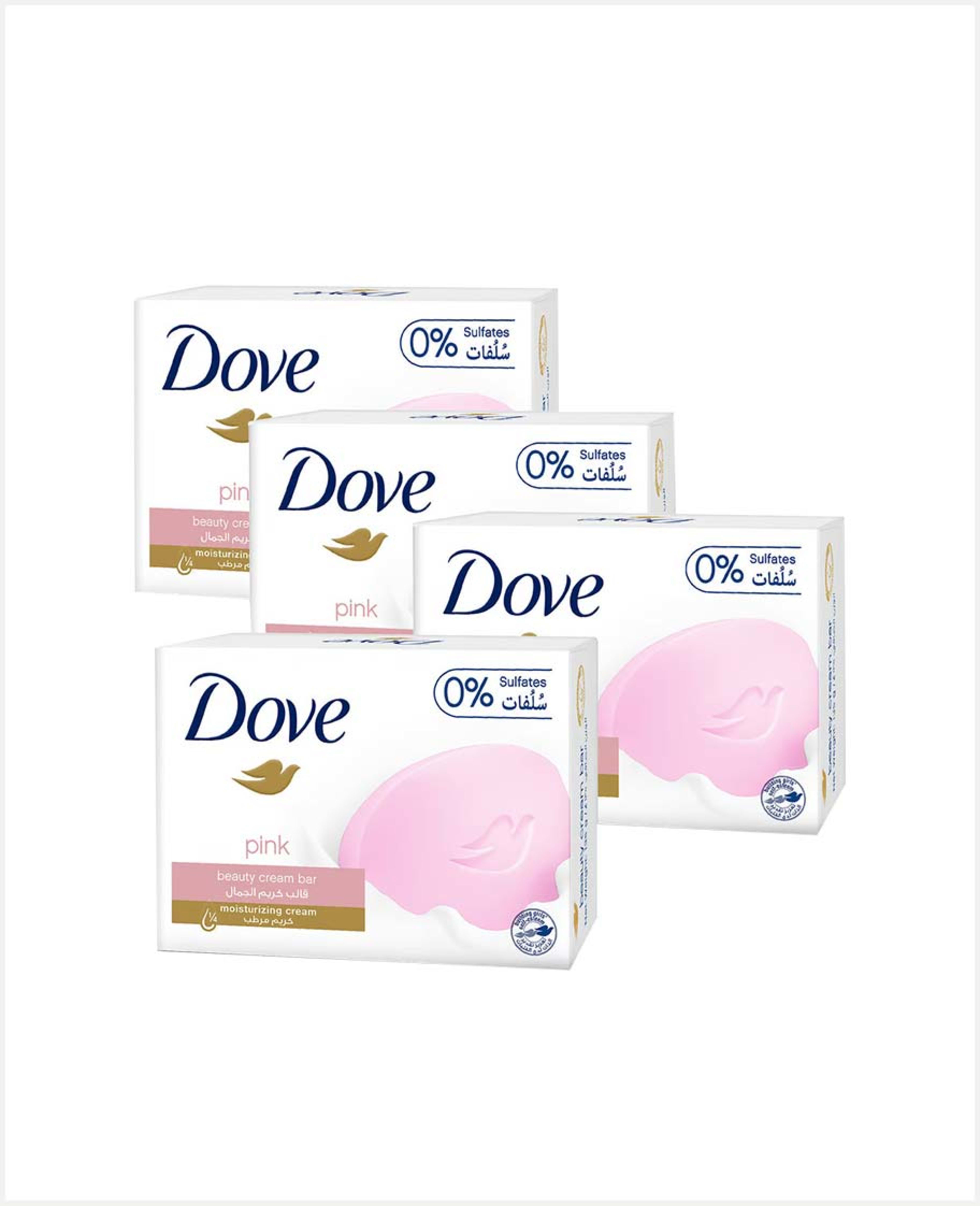 Dove Pink Soap for Soft Smooth & Glowing Skin 4x125gm