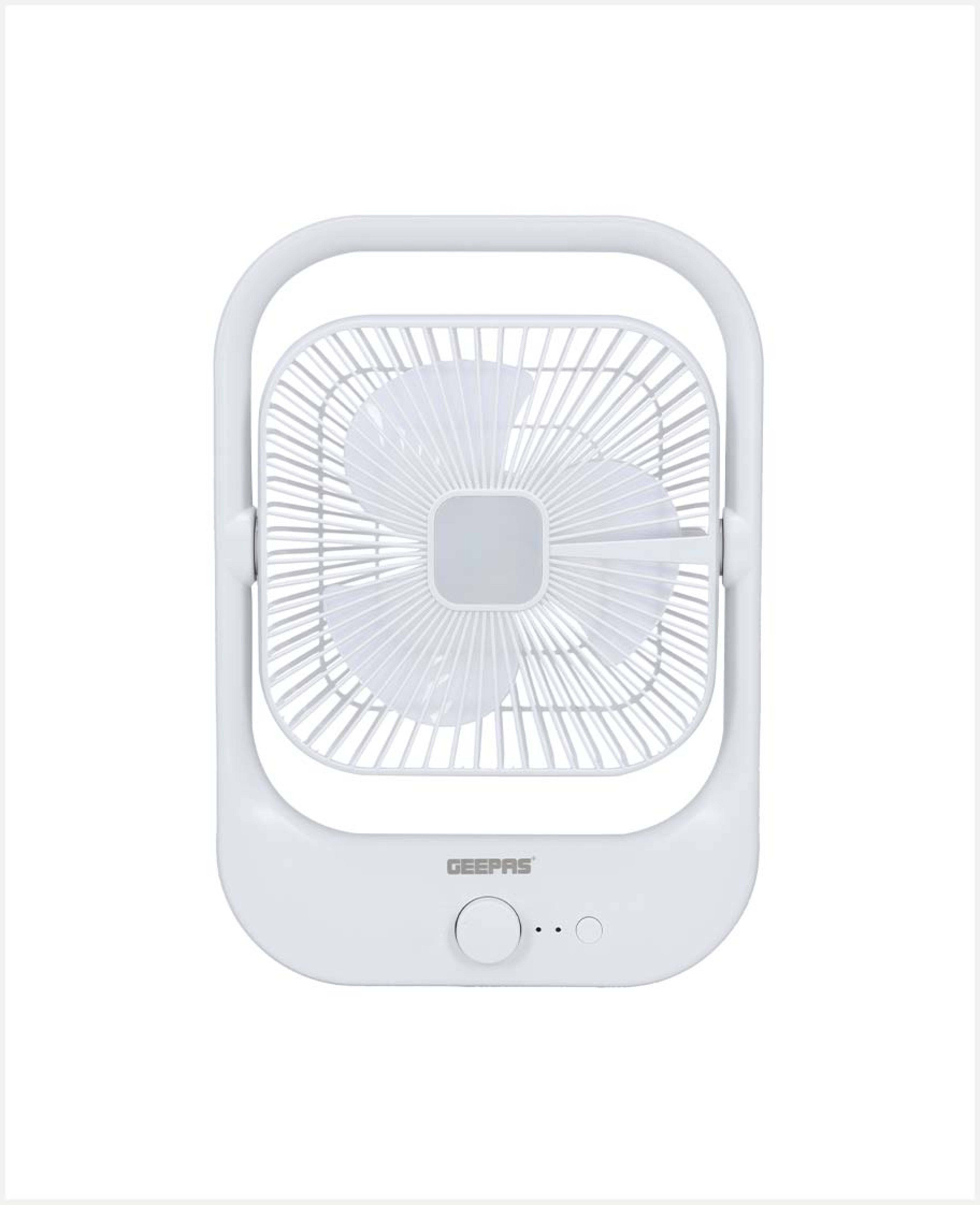 Geepas Rechargeable Fan with LED Light 8inch Gf21162