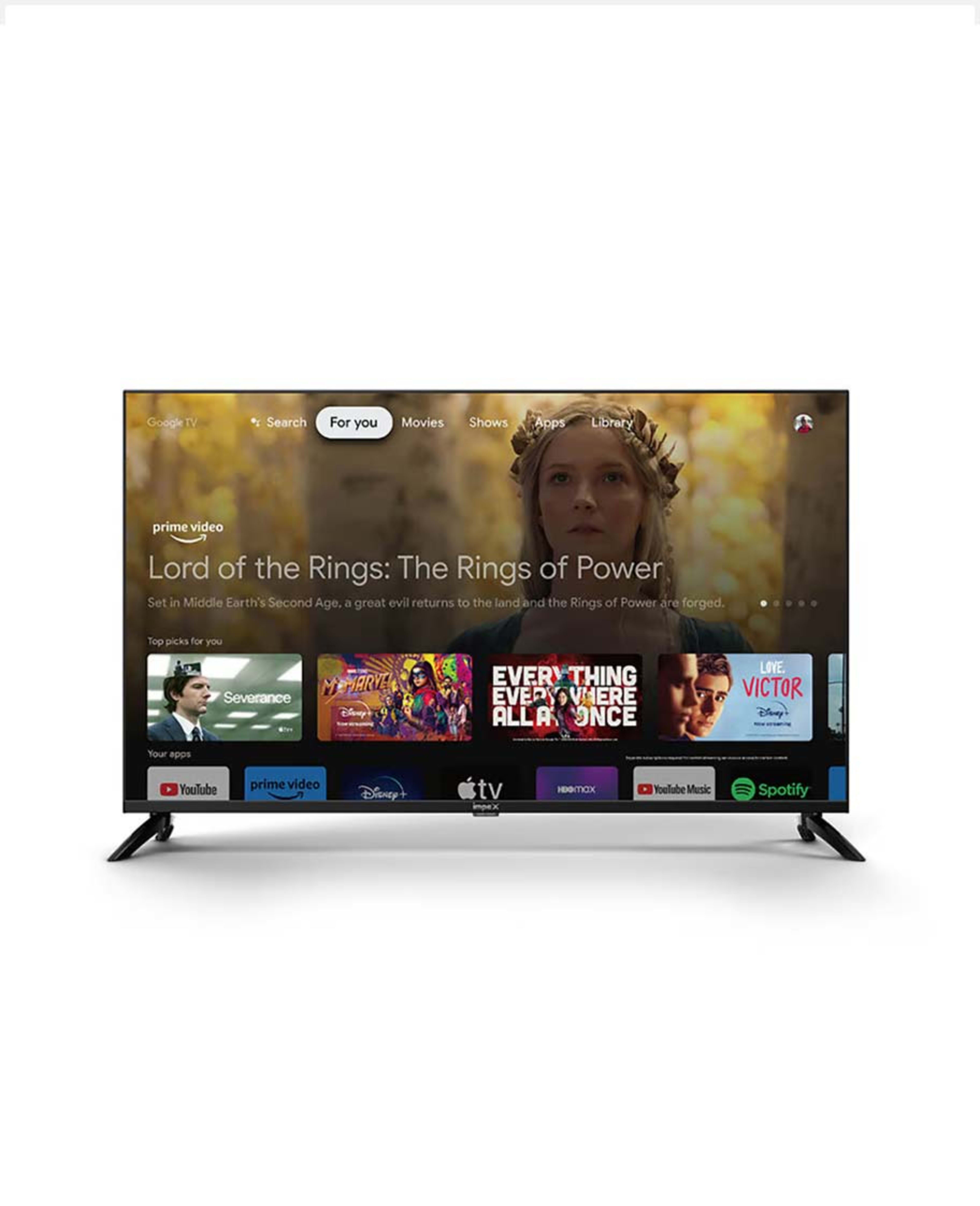 Impex UHD Google LED TV Evoq 55inch 55s4rlc2